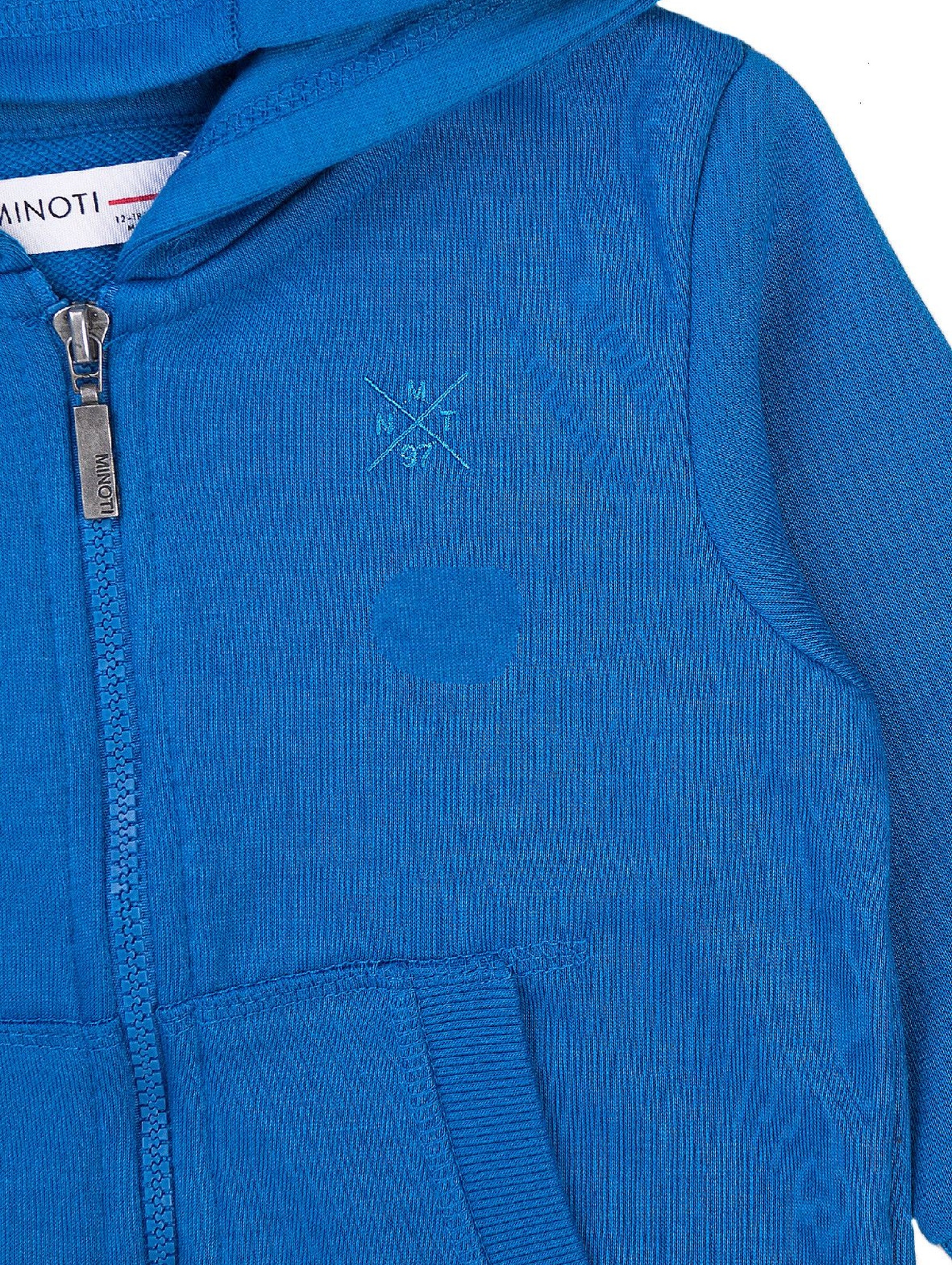 Bluza dresowa chłopięca z kapturem- niebieska