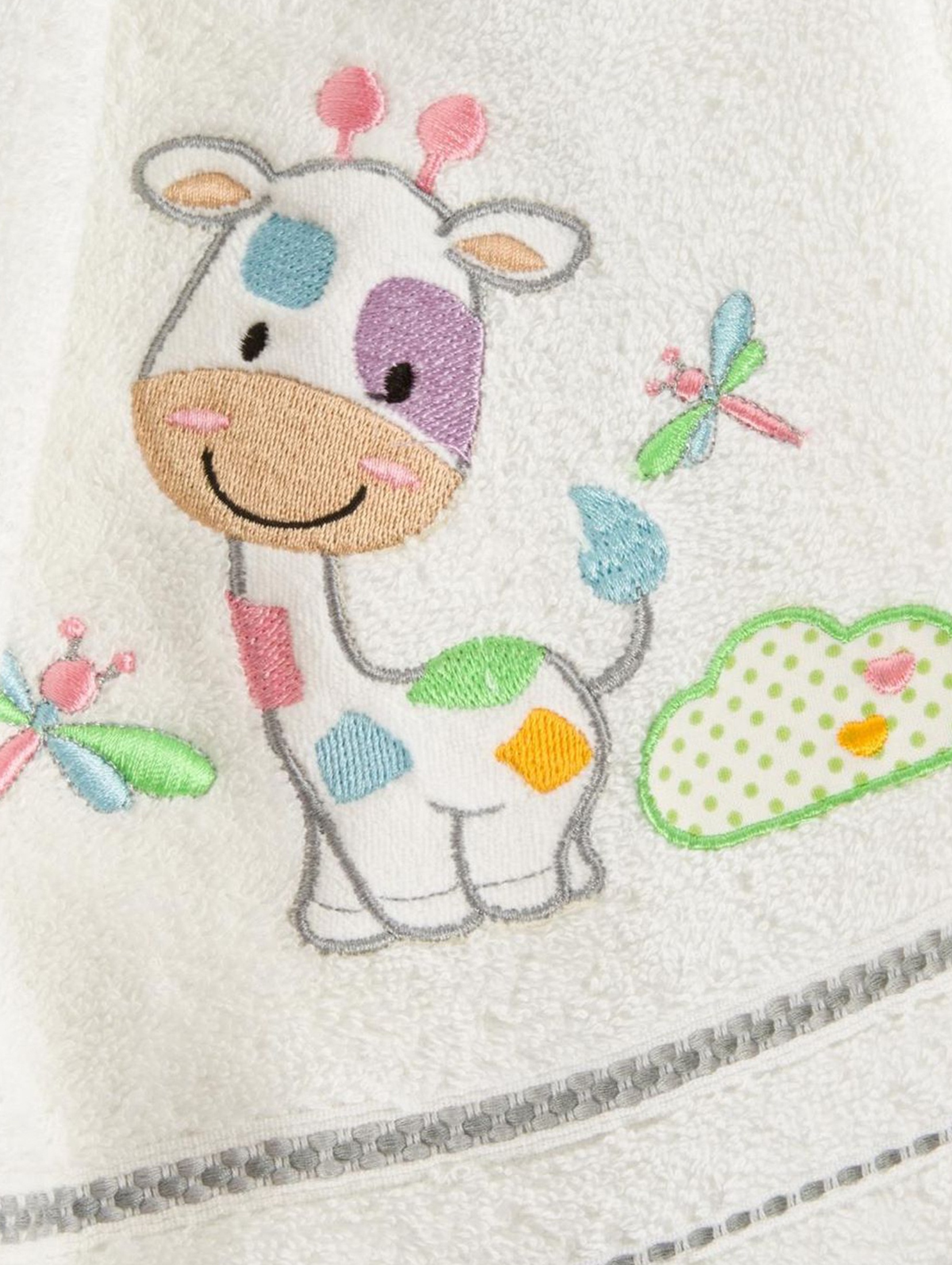 Ręcznik dziecięcy z kapturkiem - frotte 100x100cm - biały