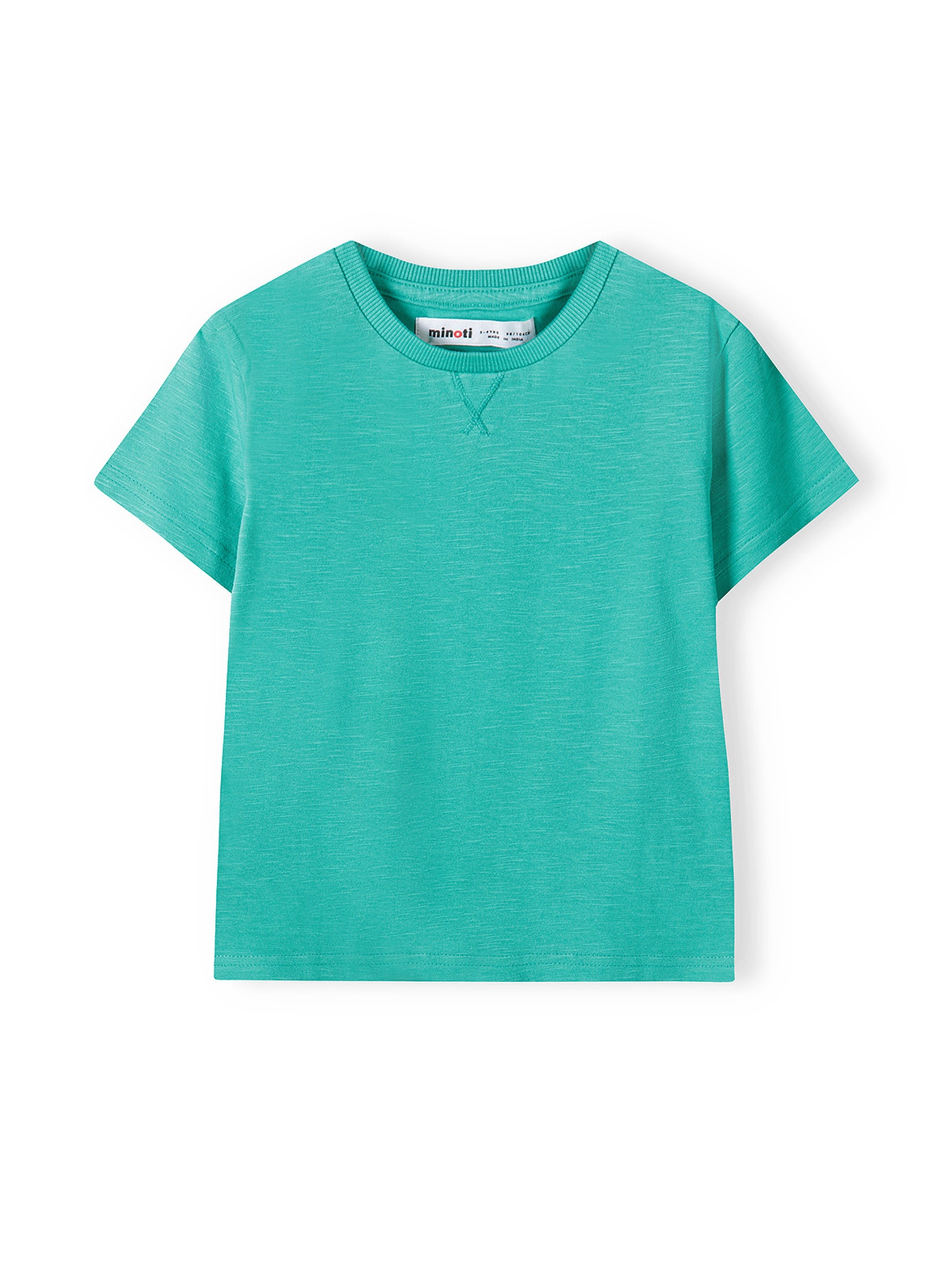 Niebieski t-shirt bawełniany basic dla niemowlaka
