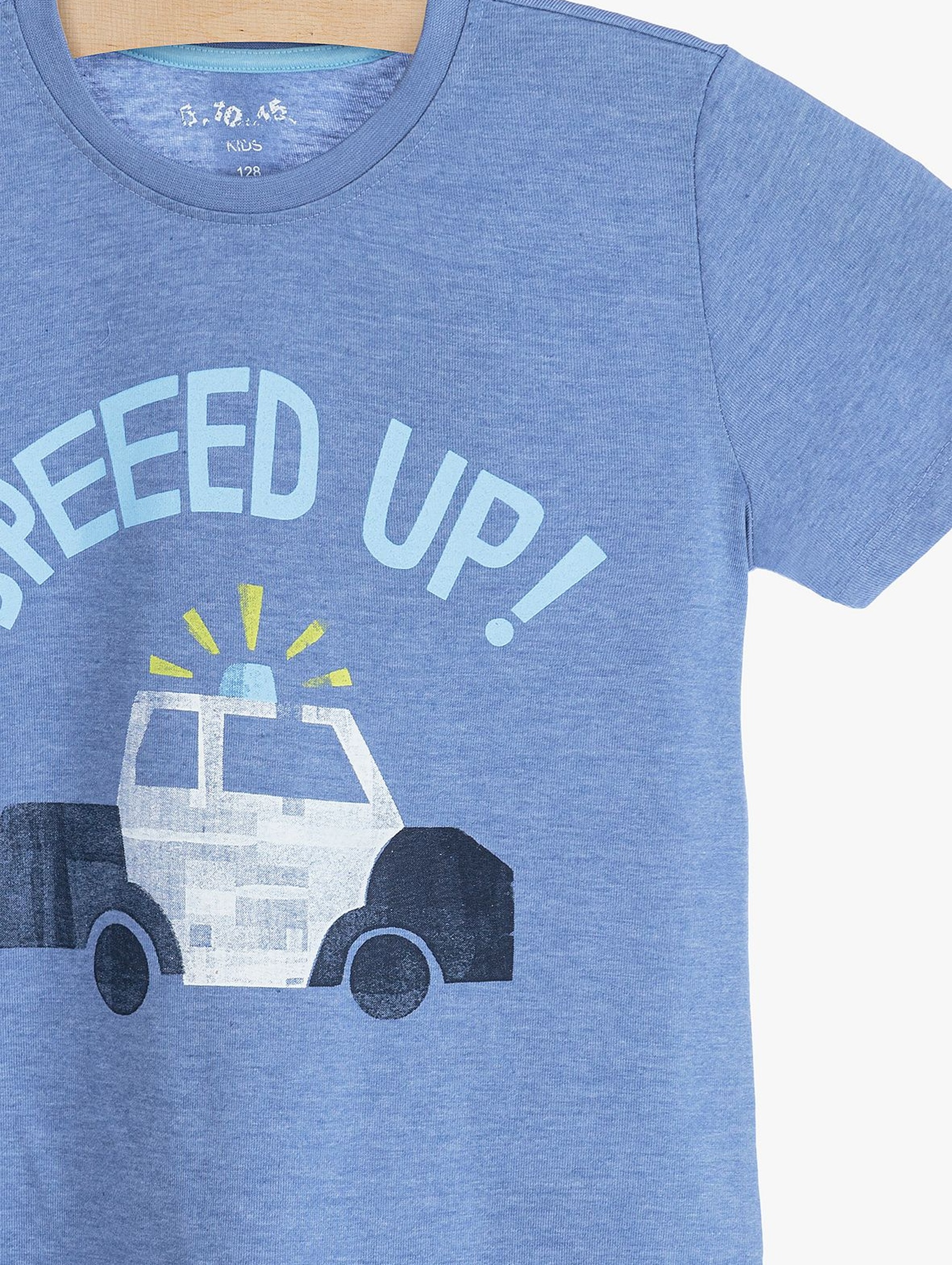 T-shirt niebieski dla chłopca- Speed Up