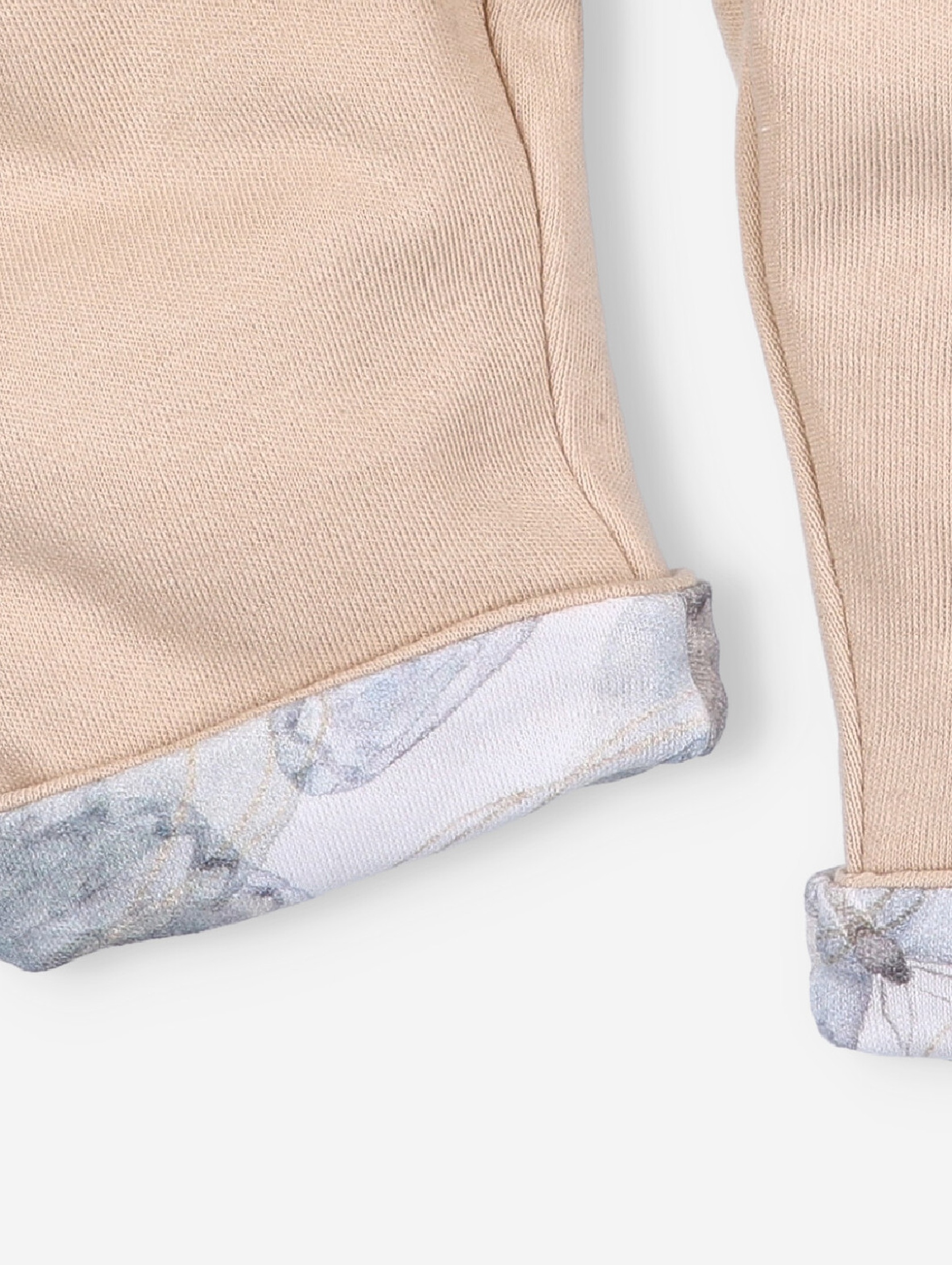 Dwuwarstwowe spodnie niemowlęce z bawełny organicznej