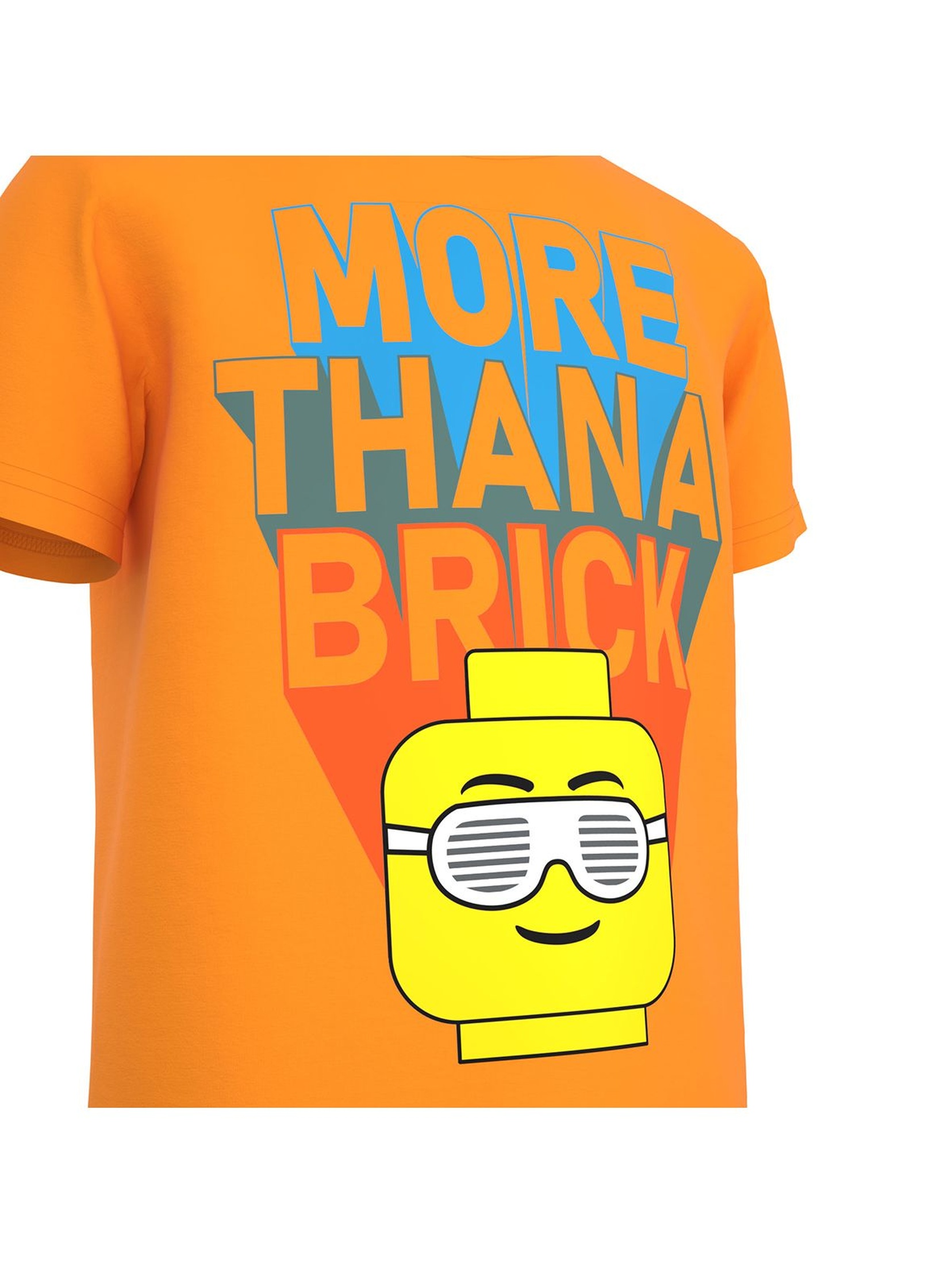 Koszulka dziecięca LEGO® „MORE THAN A BRICK” - pomarańczowa