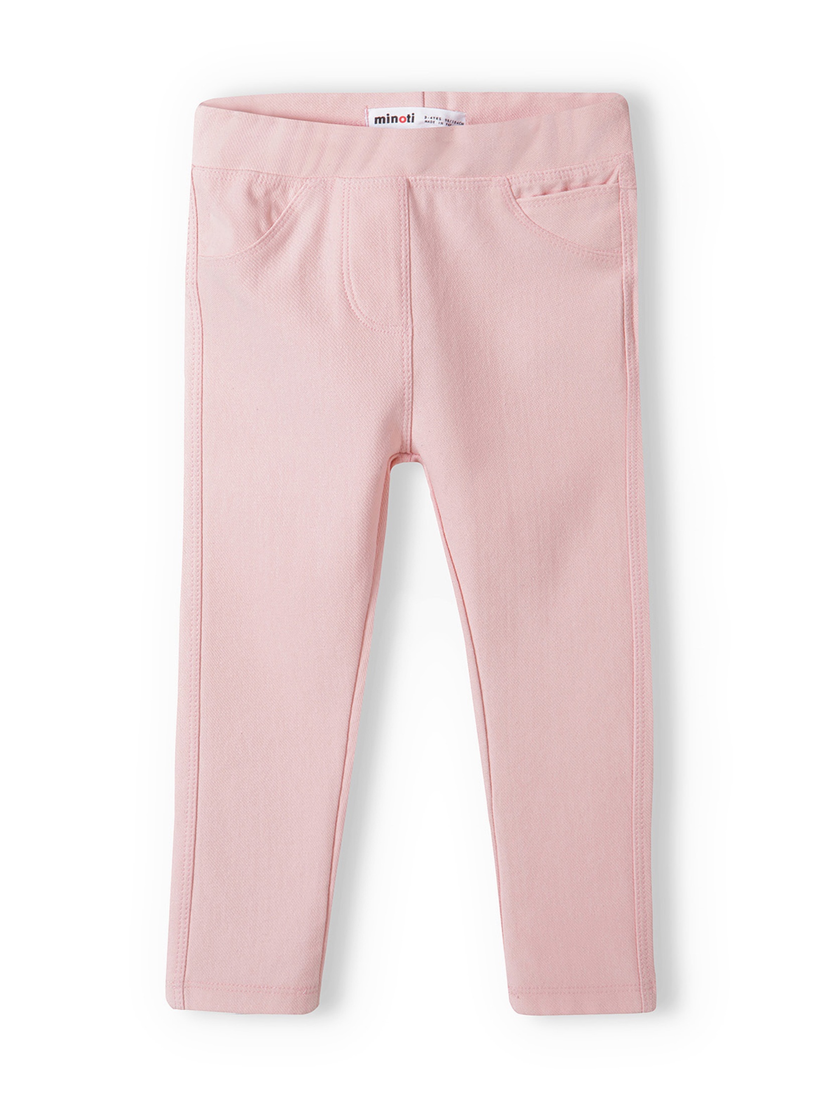 Różowe spodnie typu jegginsy niemowlęce