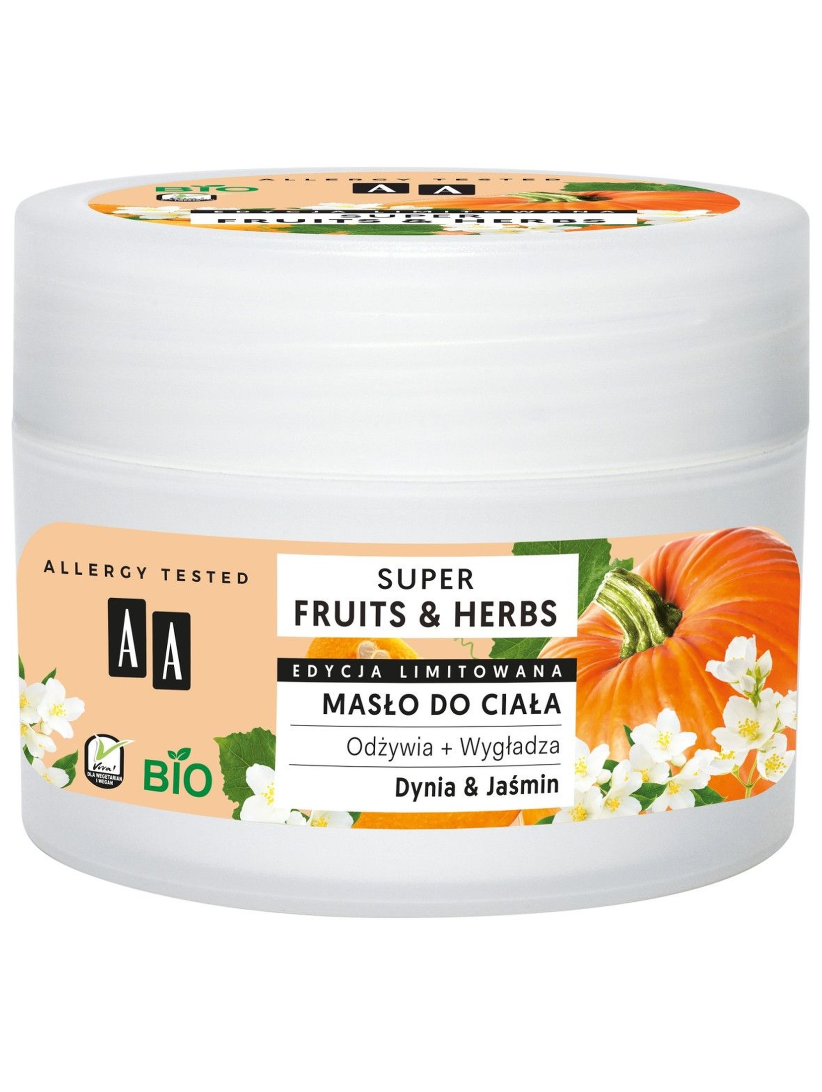 AA Super Fruits&Herbs masło do ciała dynia&jaśmin 200 ml