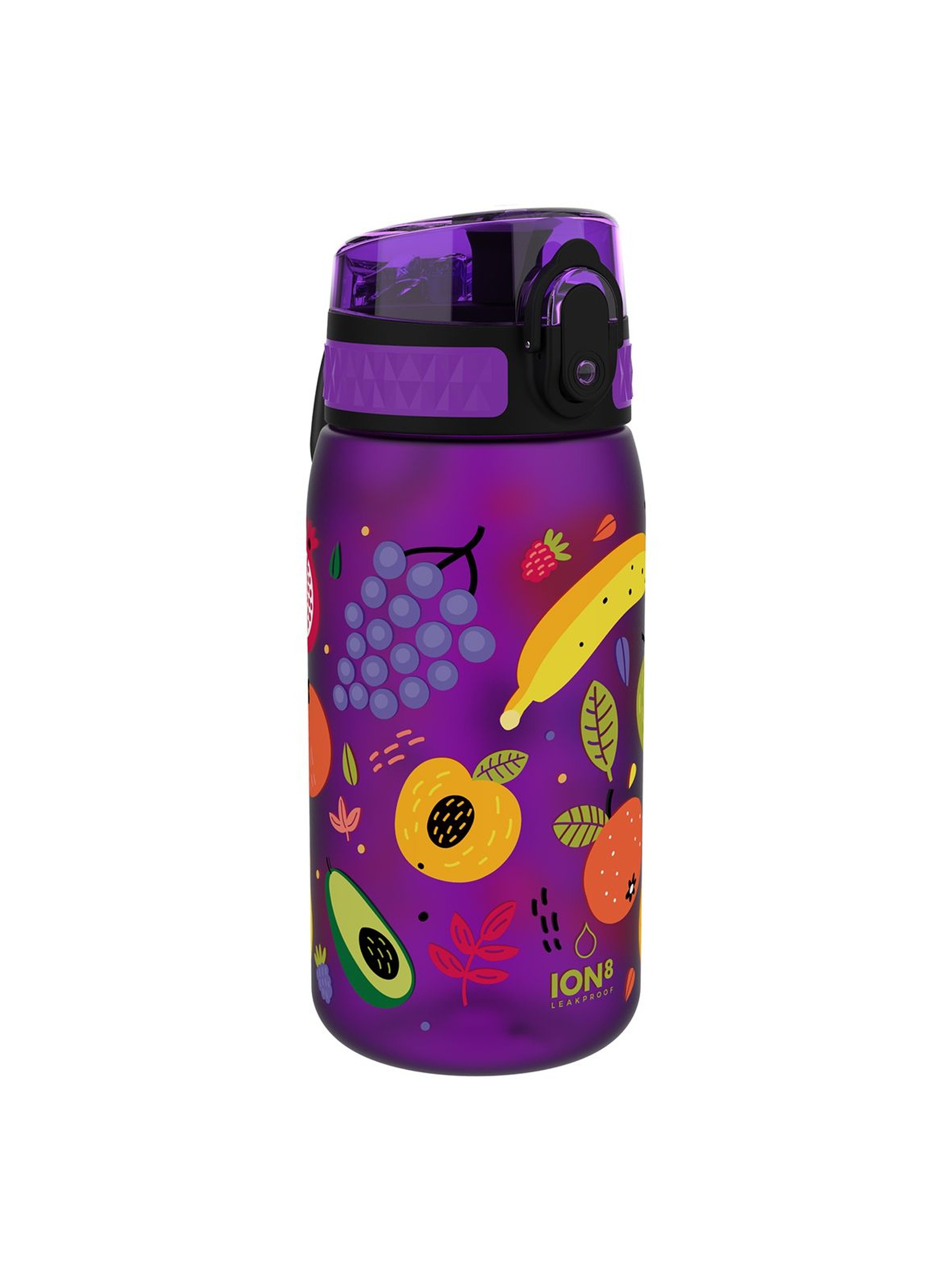 Oryginalna butelka na wodę ION8 fioletowa Owoce 0,4l