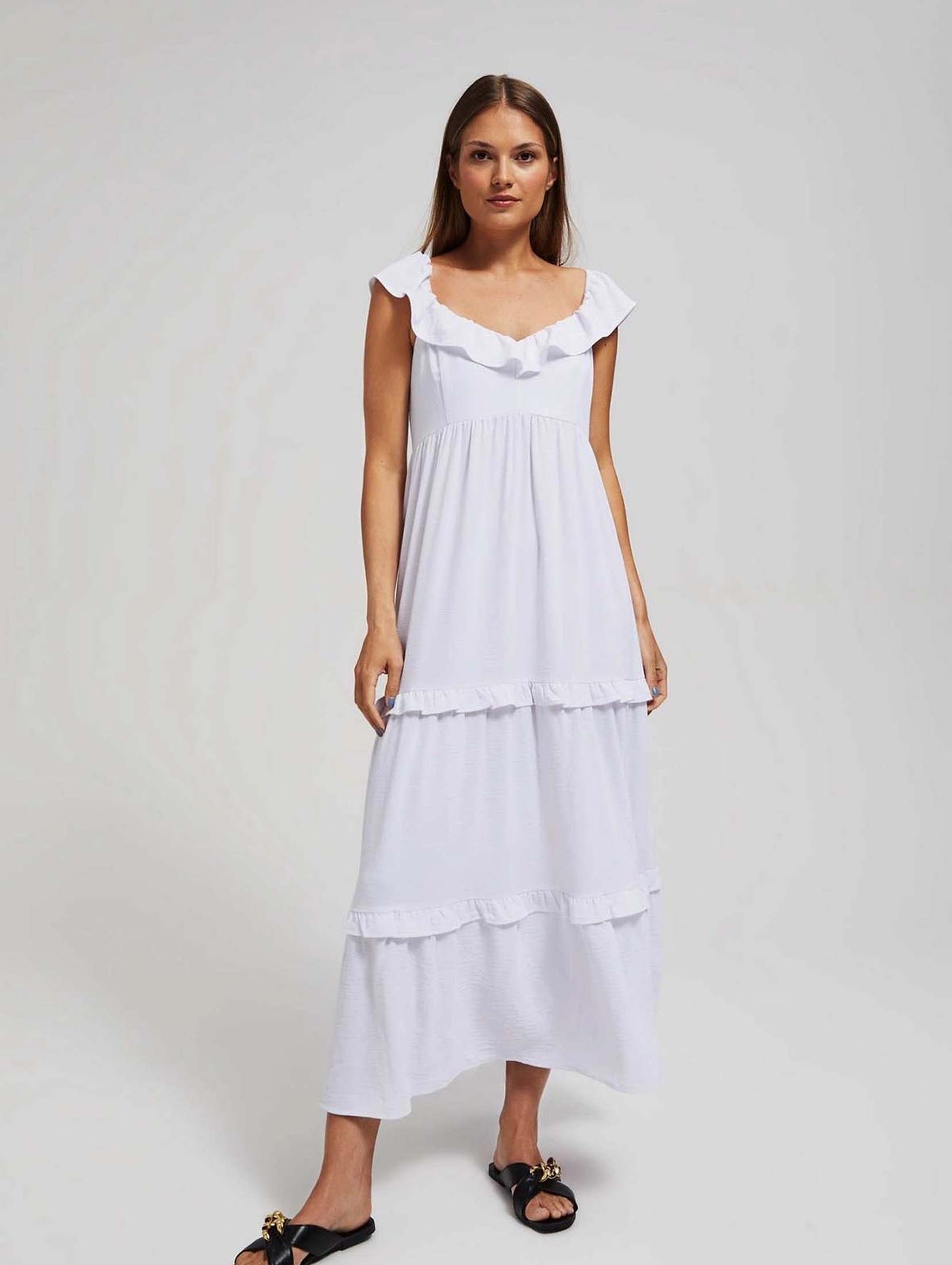 Sukienka maxi biała