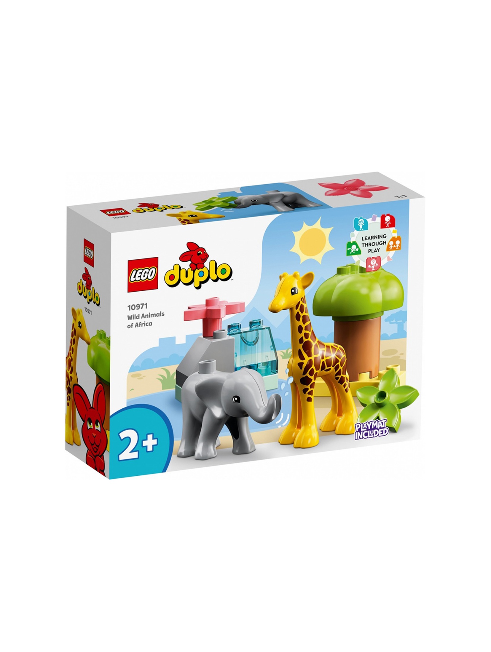LEGO DUPLO - Dzikie zwierzęta Afryki 10971 - 10 elementów, wiek 2+