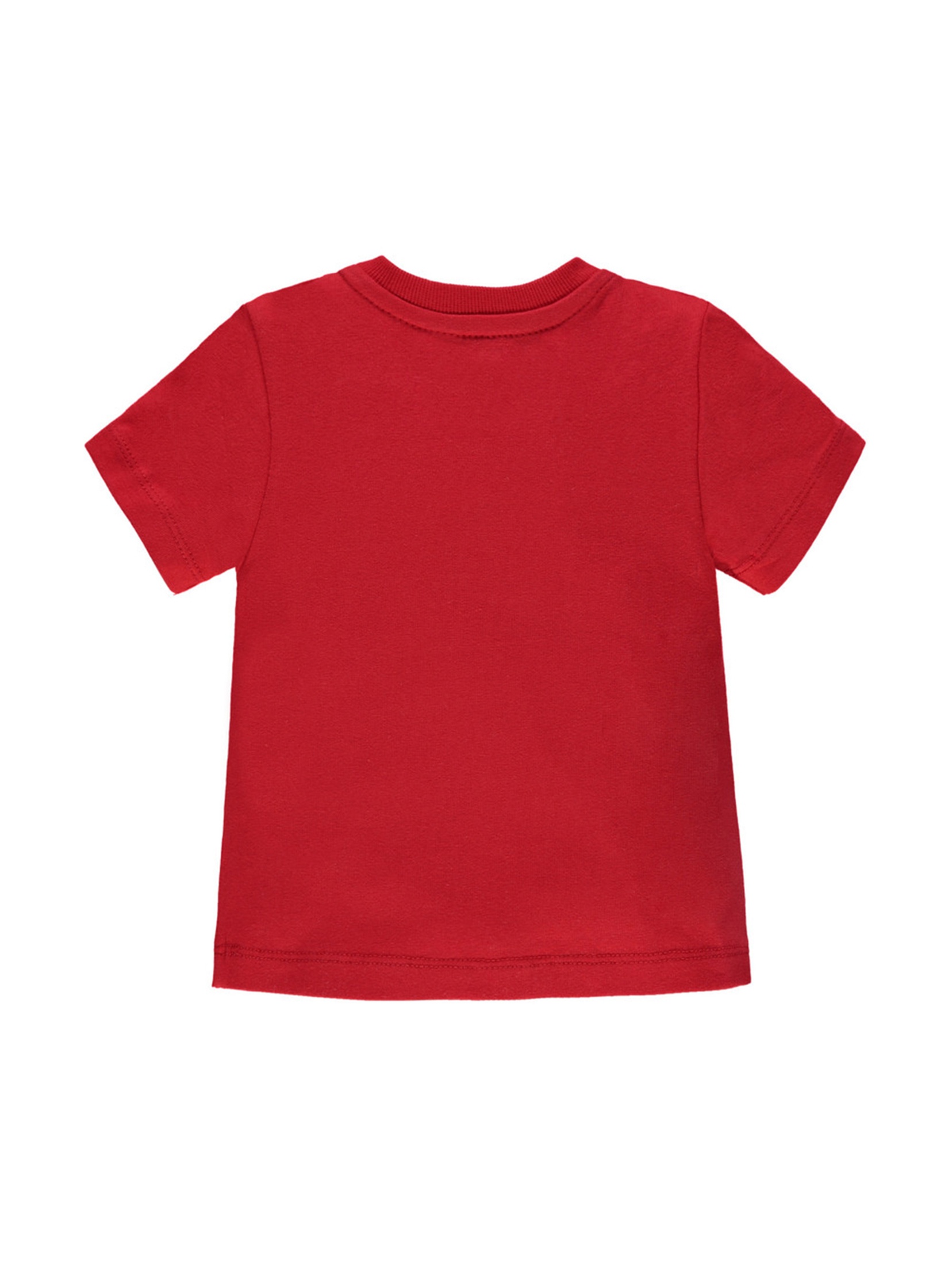 Chłopięca niemowlęca koszulka z krótkim rękawem czerwona