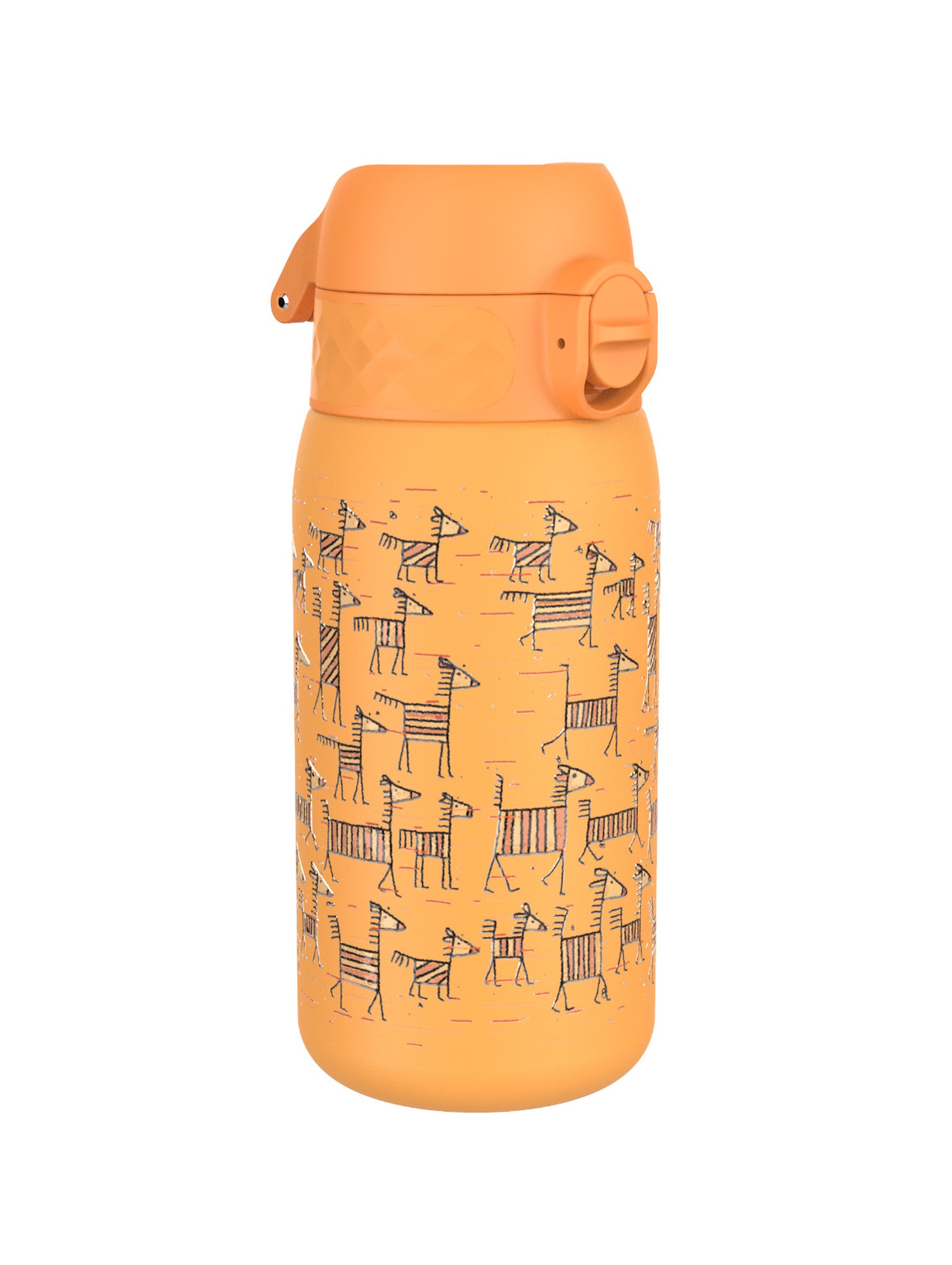 Butelka stalowa na wodę zebry 0,4l - pomarańczowa