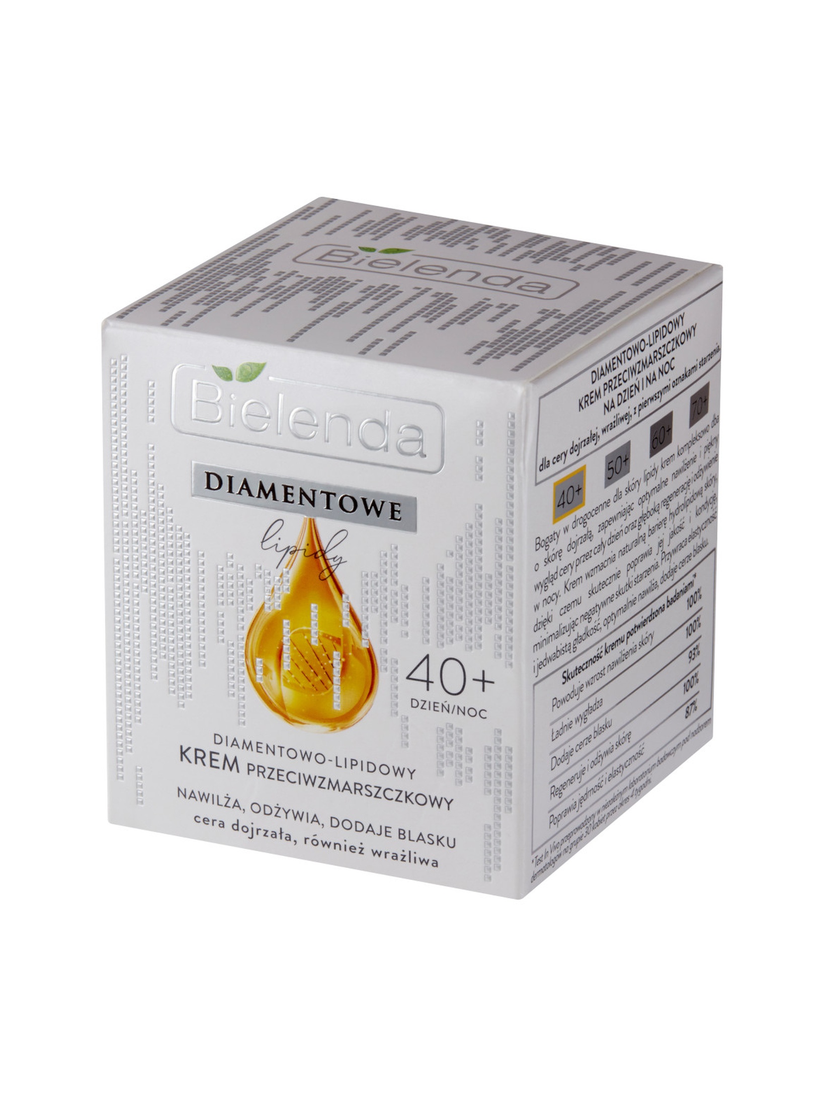 Bielenda DIAMENTOWE LIPIDY Diamentowo – lipidowy krem przeciwzmarszczkowy 40+ dzień/ noc 50 ml