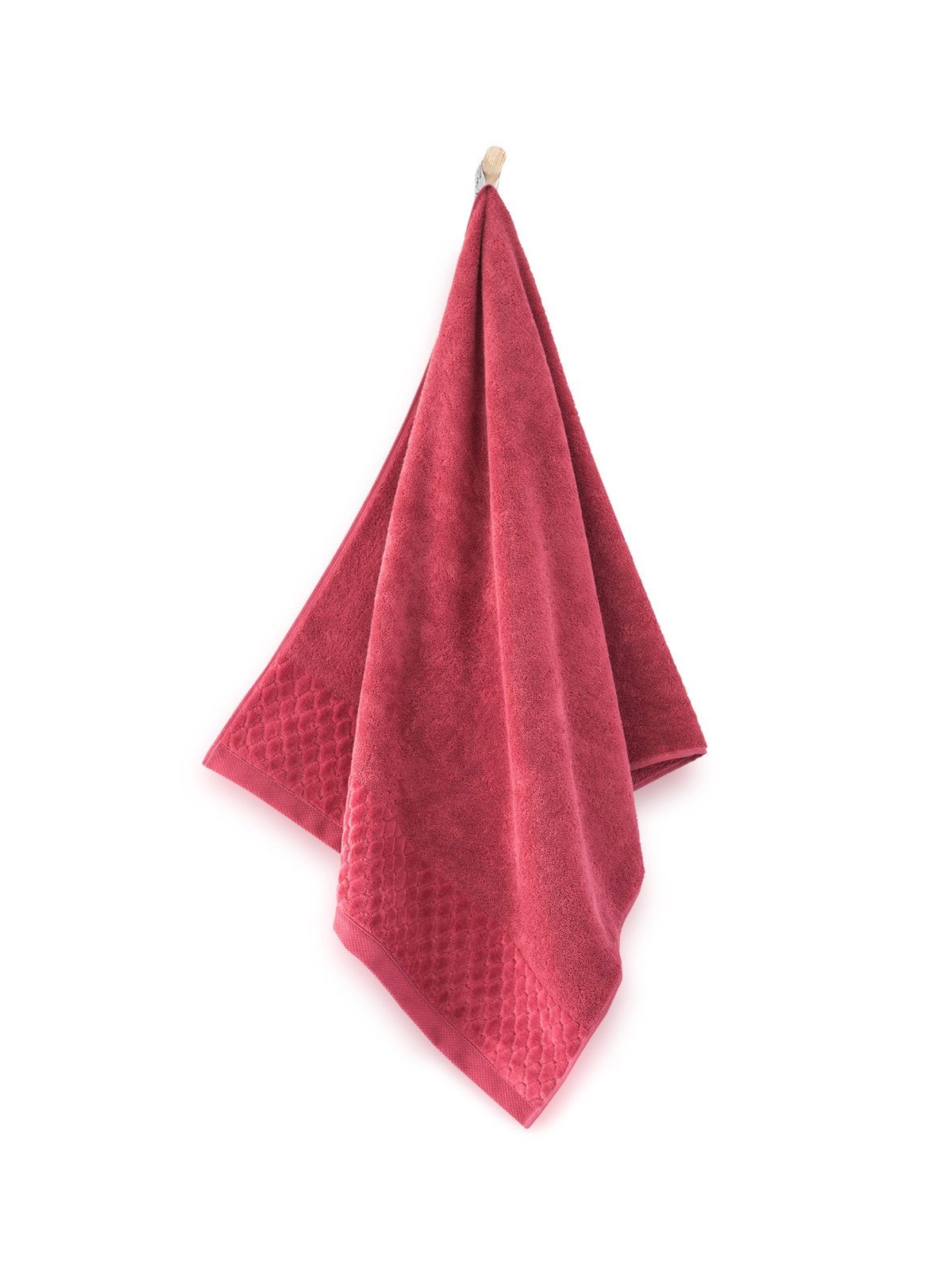 Ręcznik ANTYBAKTERYJNY Carlo z bawełny egipskiej karnelian- 50x100 cm