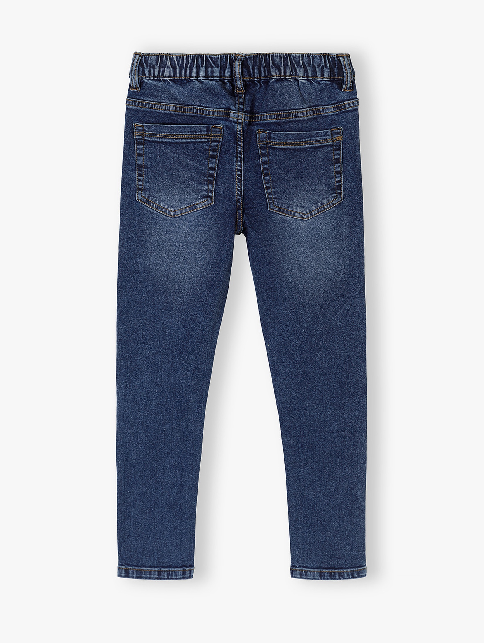 Granatowe spodnie jeansowe slim dla chłopca - Lincoln&Sharks