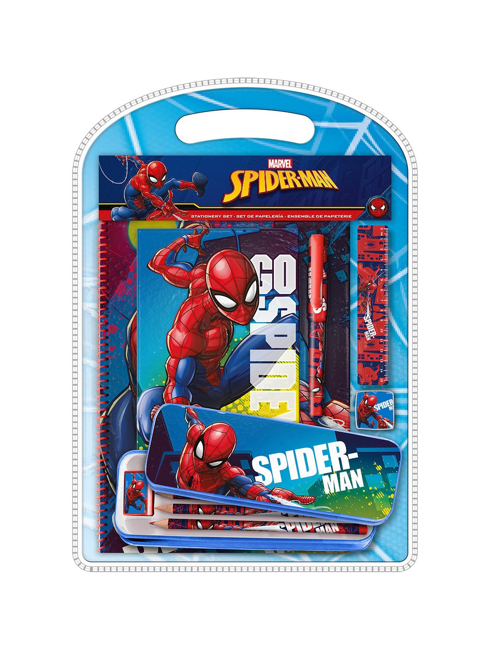 Zestaw piśmienniczy 12 elementów  Spiderman