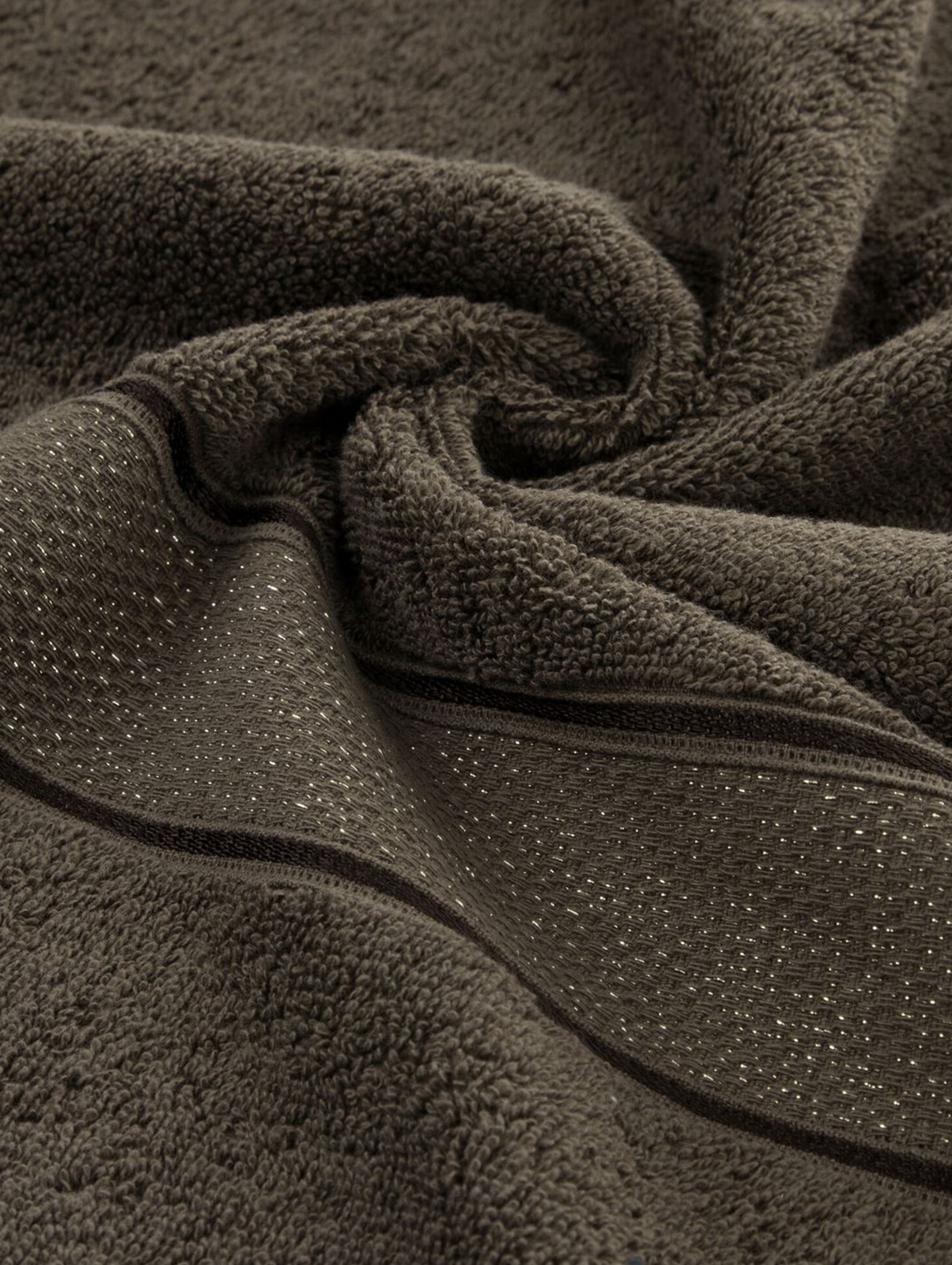 Ręcznik kąpielowy LIANA z bawełny 70x140 cm ciemnobrązowy