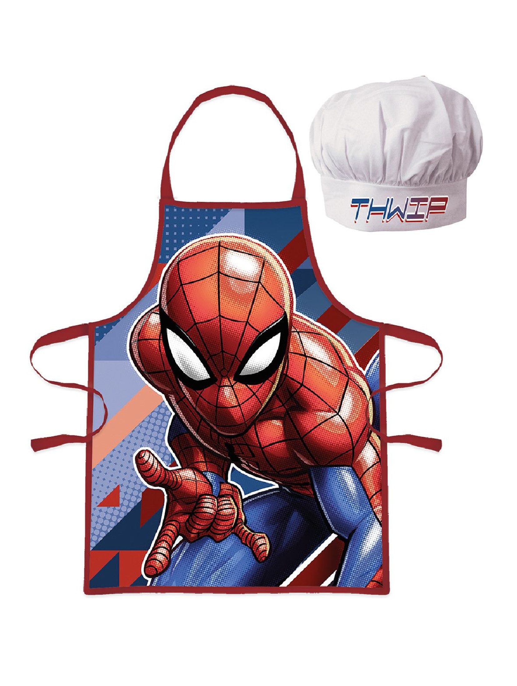 Zestaw fartuch + czapka szefa kuchni Spiderman