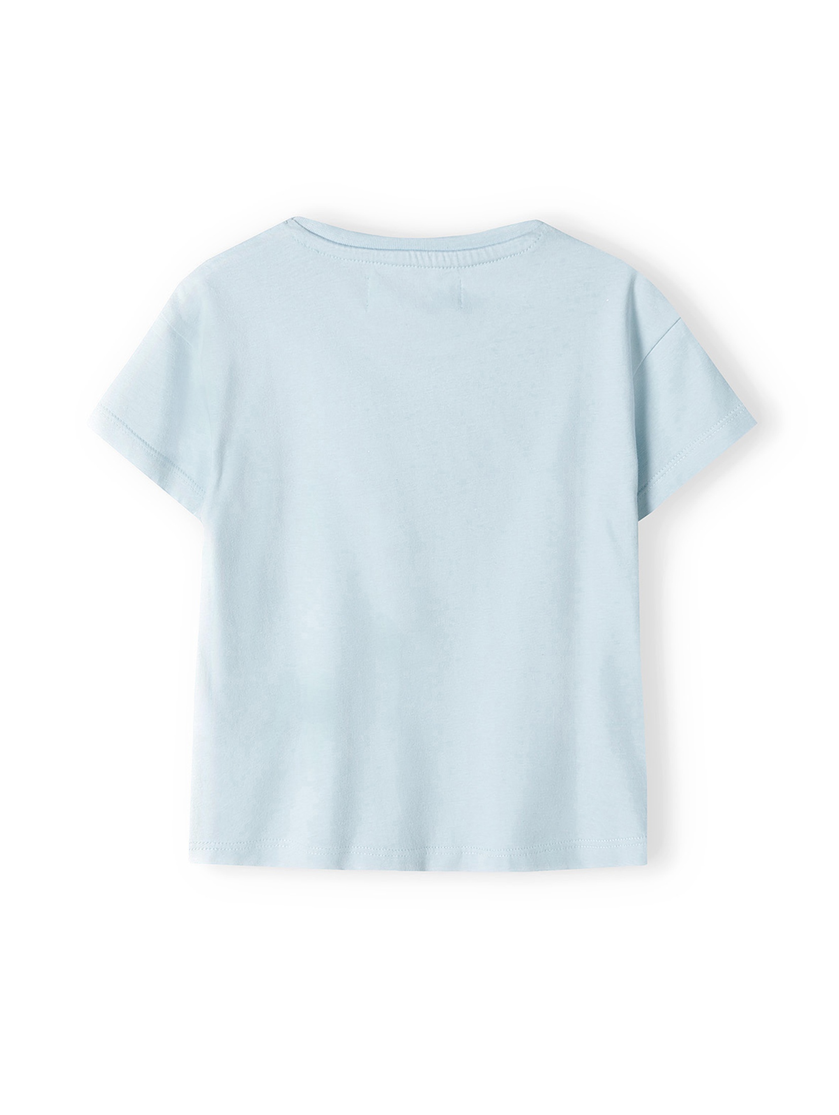 Niebieska bluzka bawełniana dla dziewczynki- smile