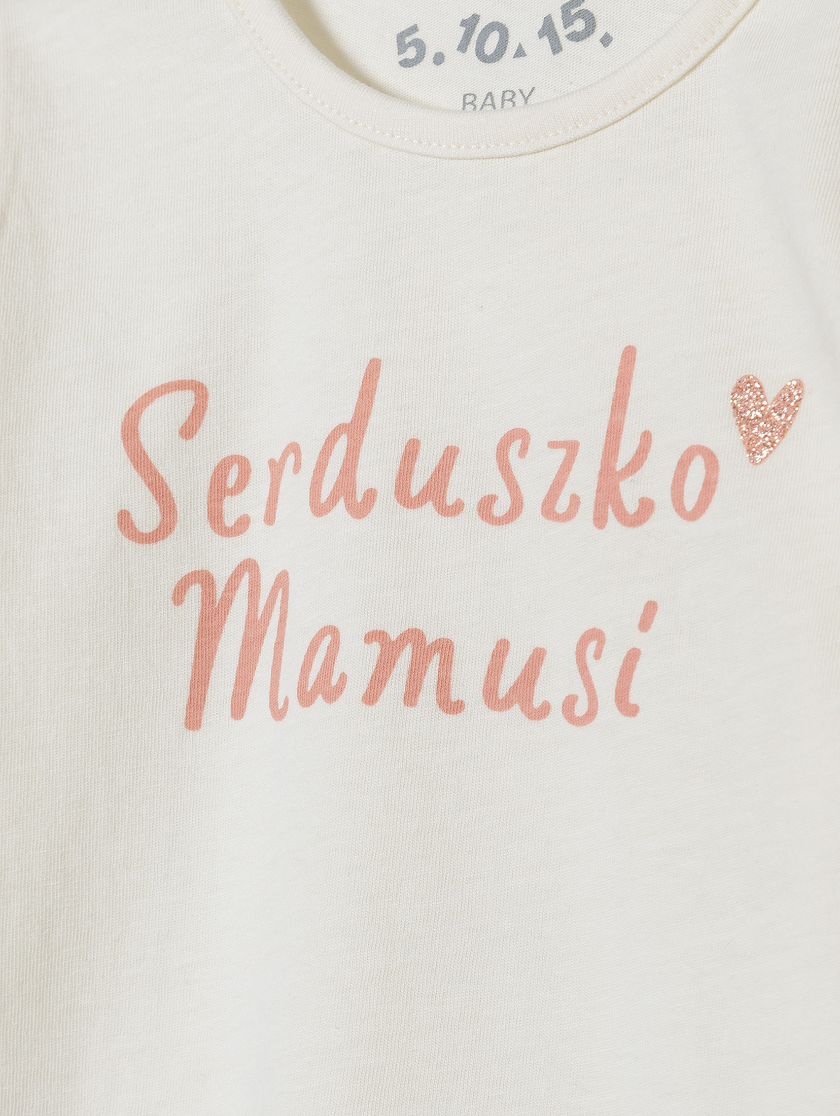 Bawełniana bluzka niemowlęca - Serduszko Mamusi