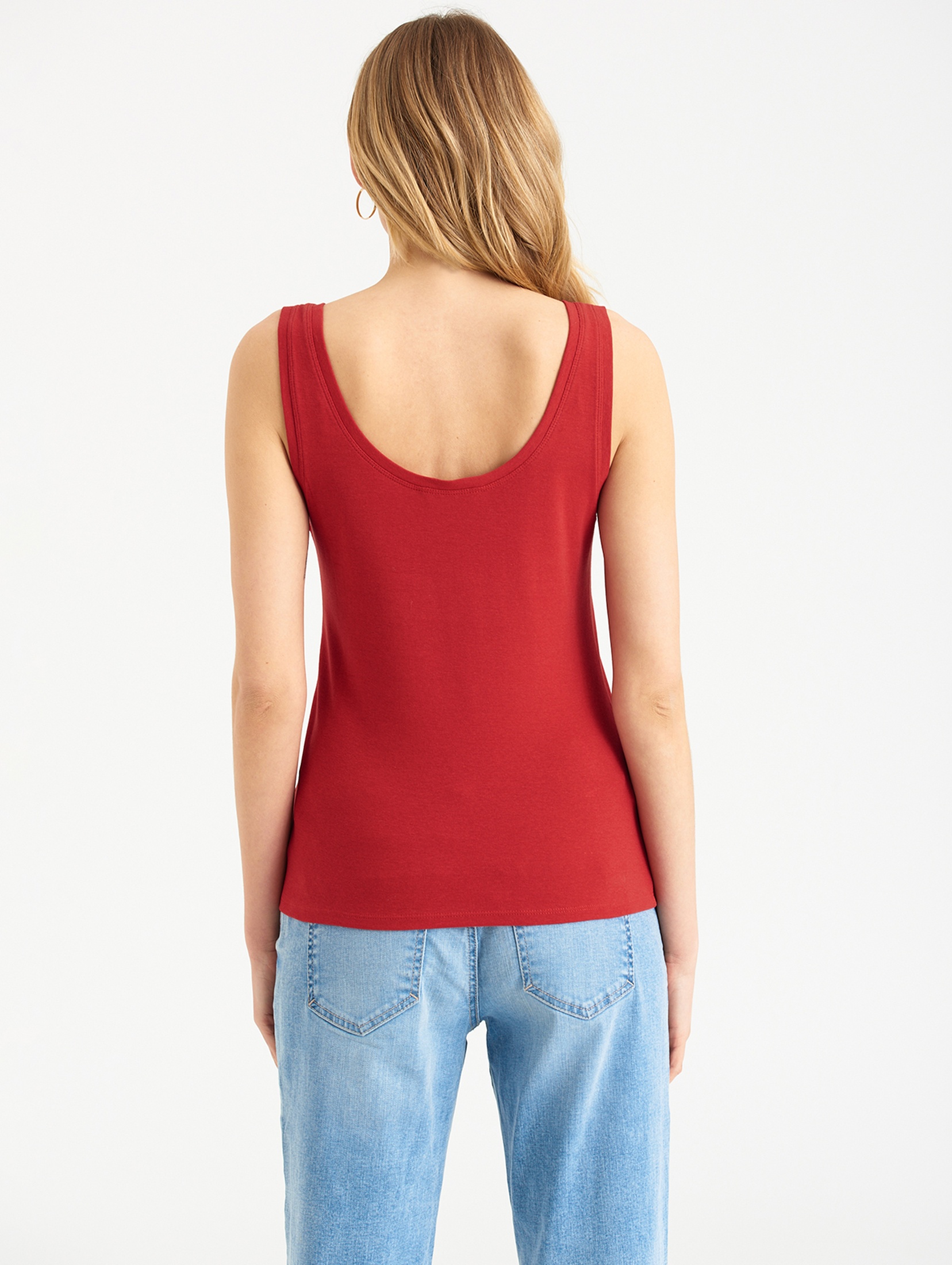 Czerwona koszulka damska na ramiączka