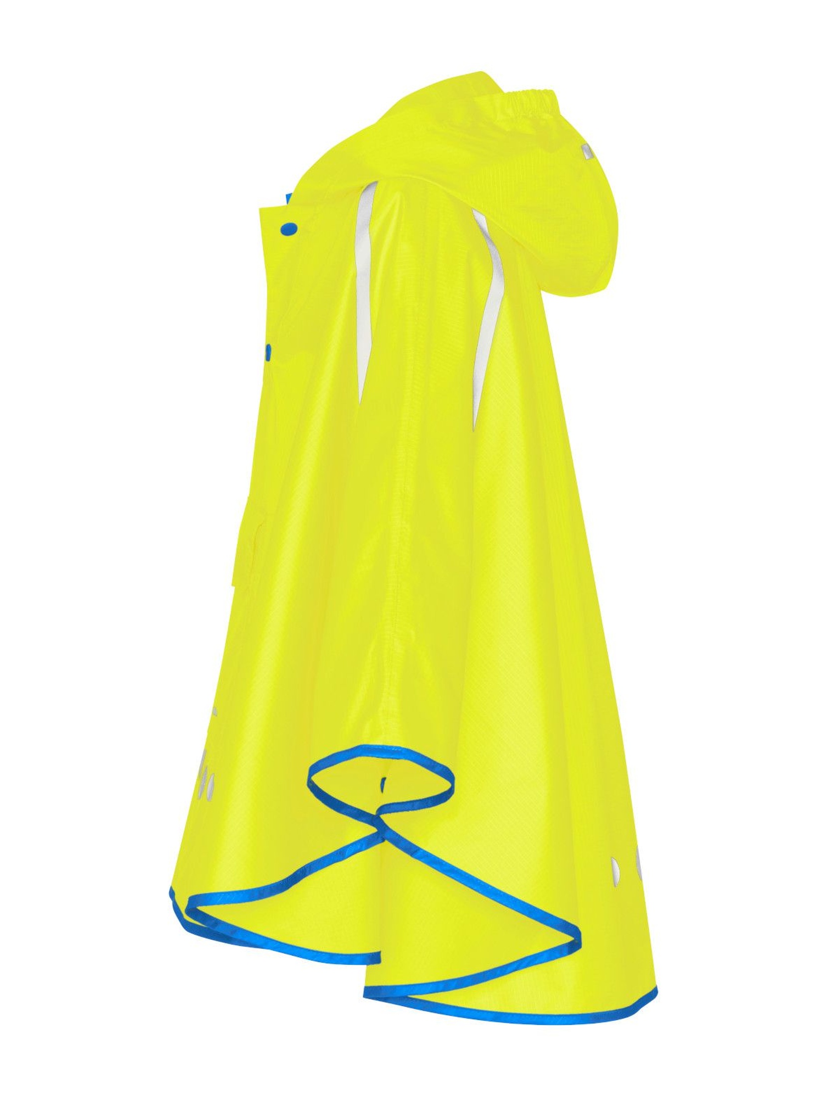 Poncho przeciwdeszczowe składane do torebki żółte