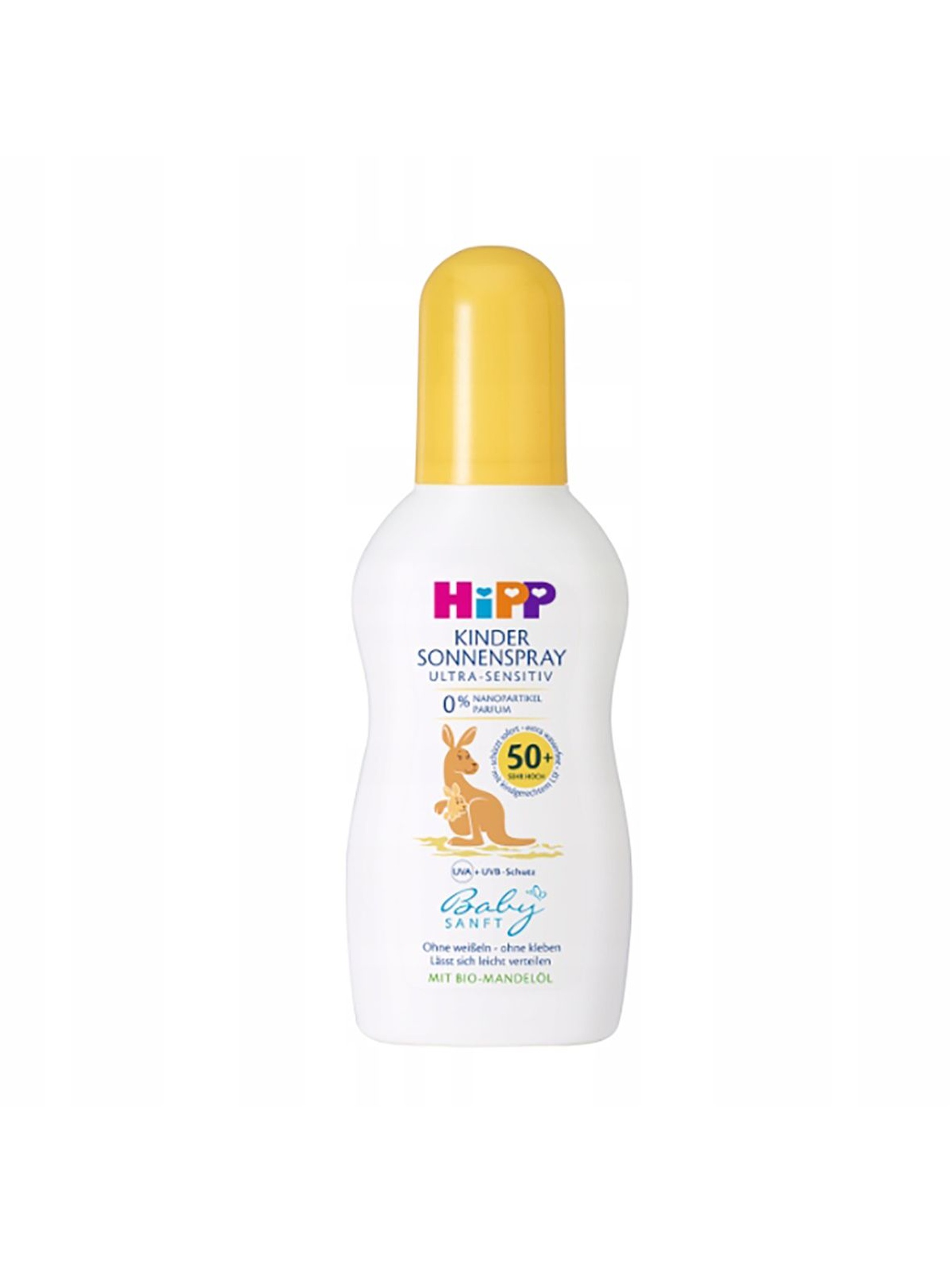 Balsam ochronny w spray na słońce SPF50+ HiPP Babysanft Ultra Sensitive, od 1. dnia życia, 150 ml
