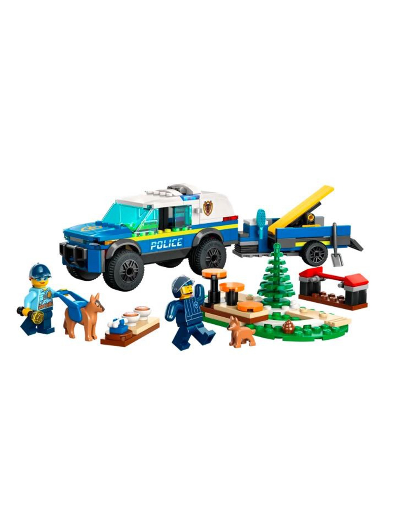 Klocki LEGO City 60369 Szkolenie psów policyjnych w terenie - 197 elementów, wiek 5 +