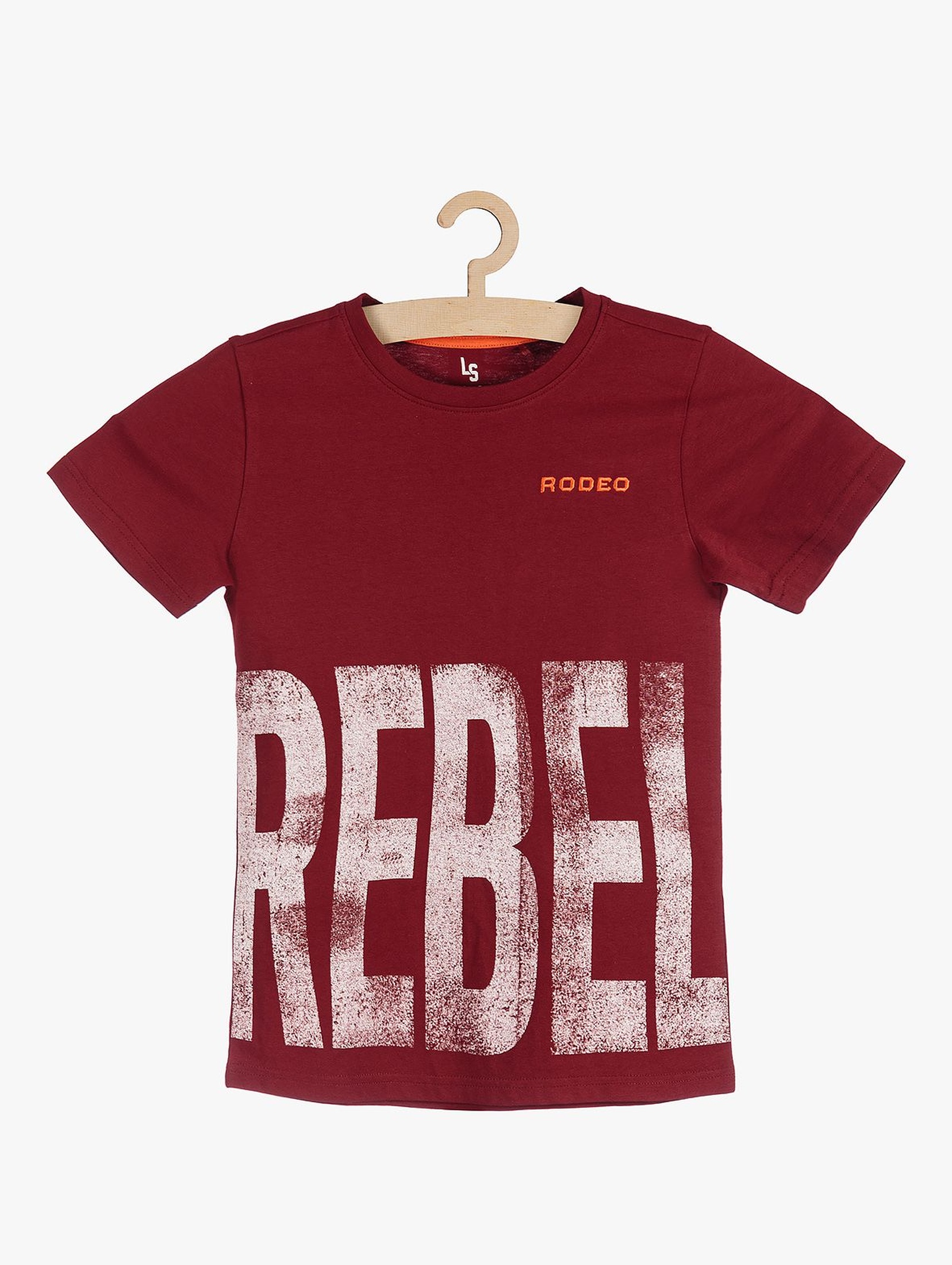 Koszulka dzianinowa z napisem Rebel