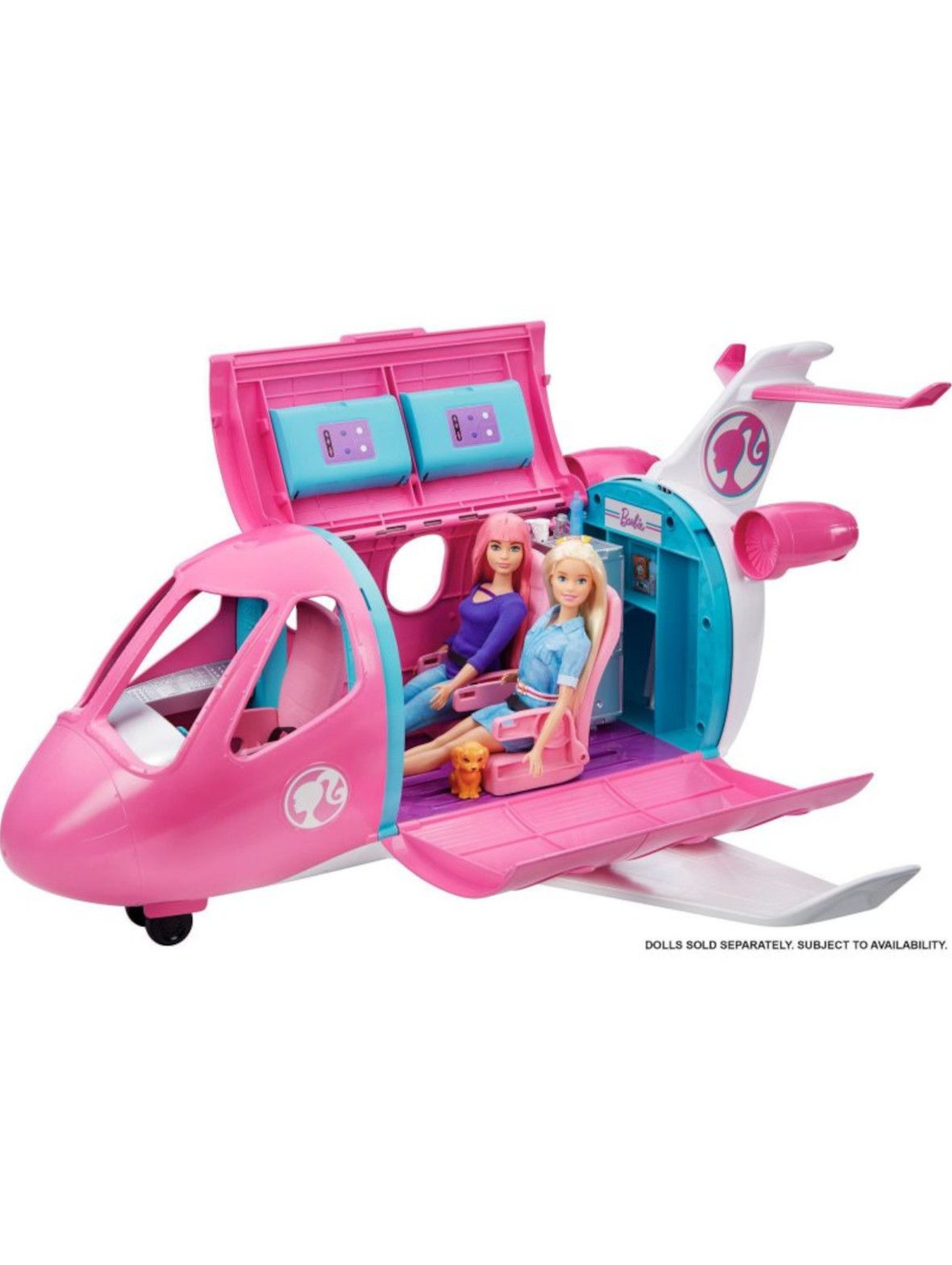 Barbie Dreamhouse Adventures - Różowy Samolot Barbie + 15 Akcesoriów wiek 3+