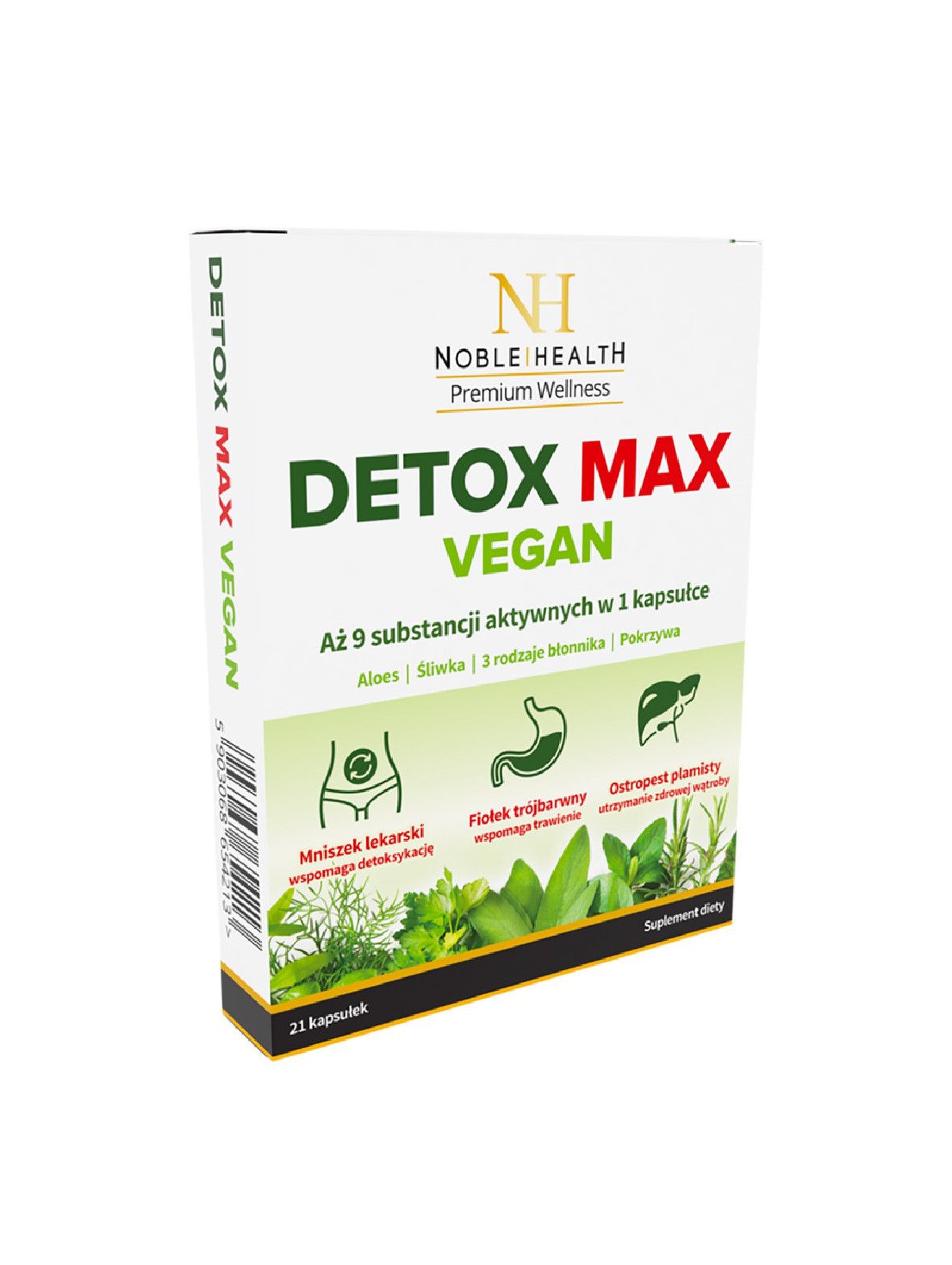 Detox Max Vegan 21 kapsułek
