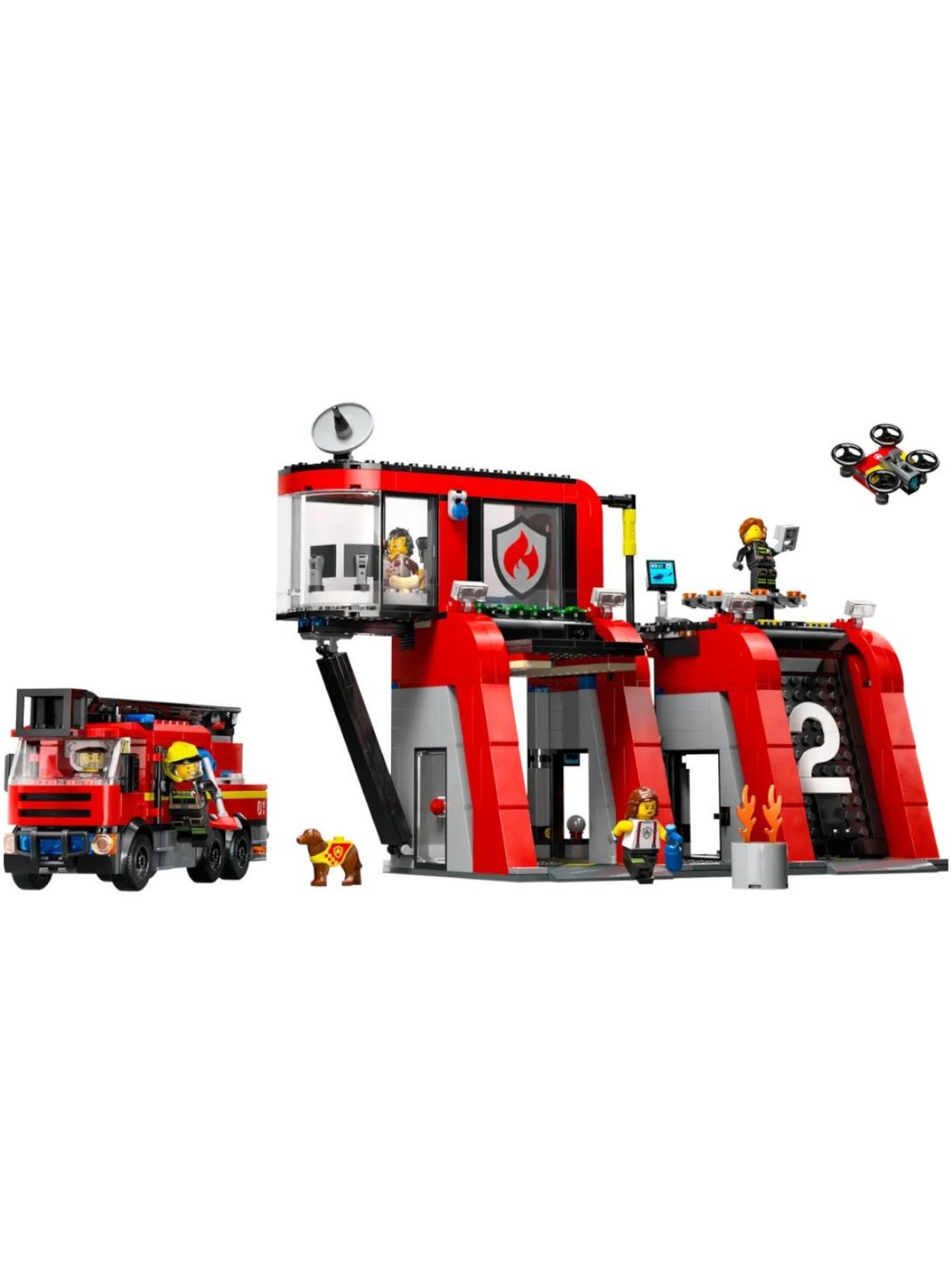 LEGO Klocki City 60414 Remiza strażacka z wozem strażackim