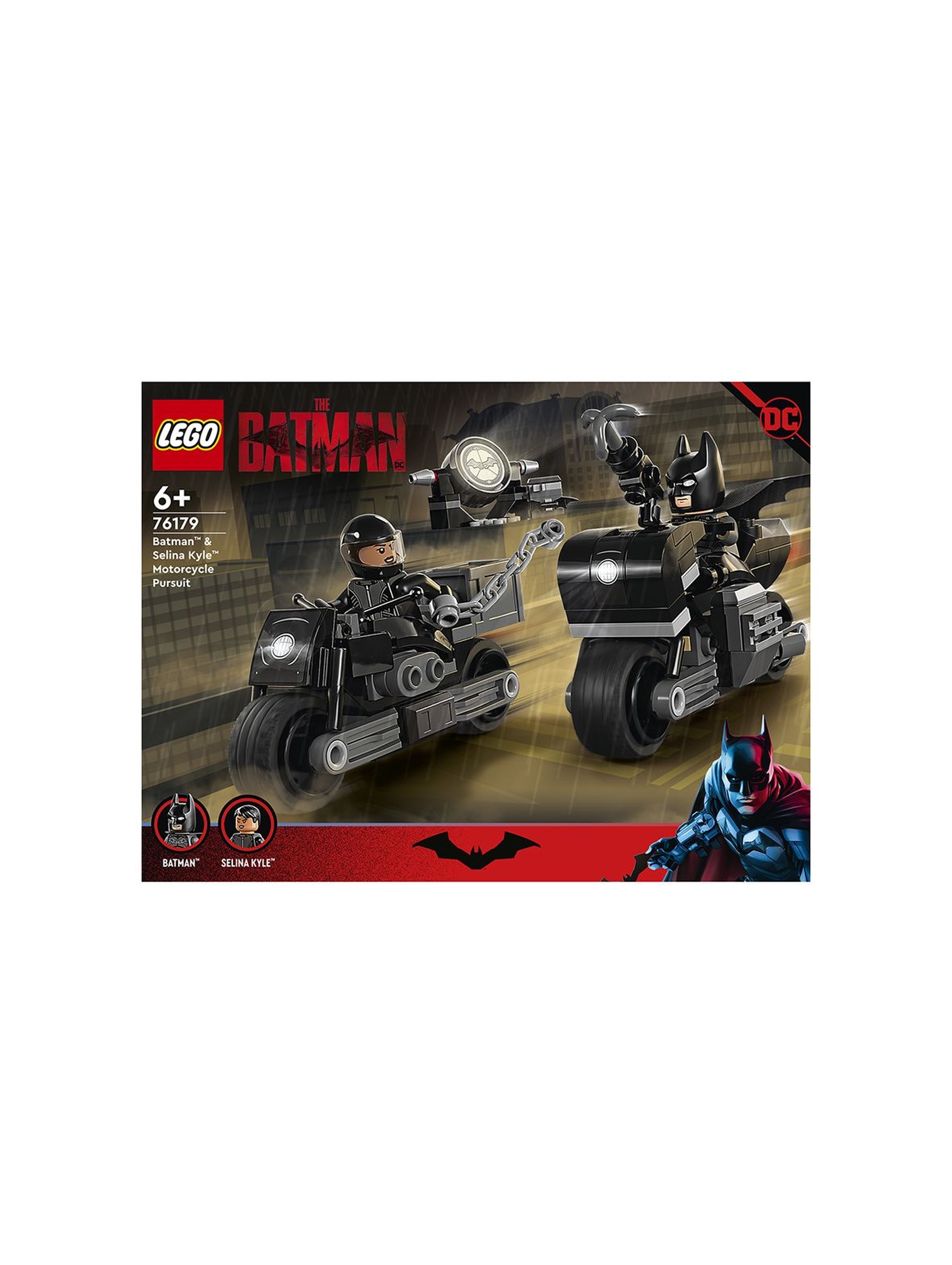 LEGO Super Heroes 76179 Motocyklowy pościg Batmana i Seliny Kyle wiek 6+