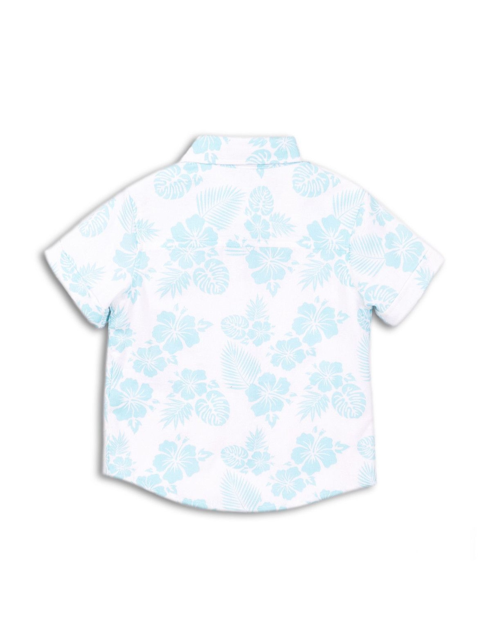 Koszula niemowlęca w niebieskie kwiaty