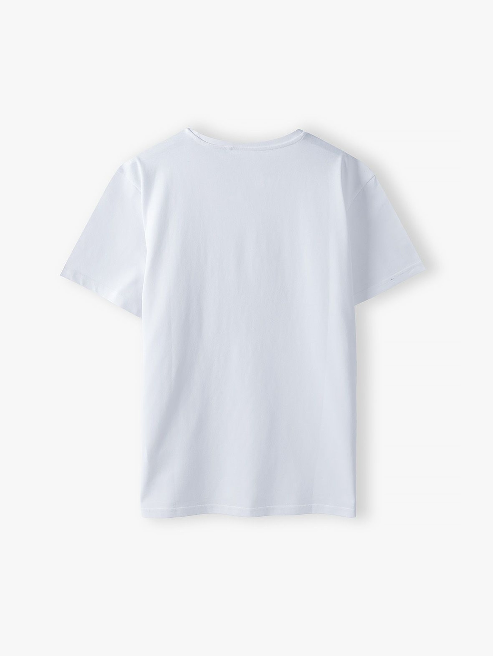 Bawełniany t-shirt dla mężczyzny biały z napisem- Tata- ubrania dla całej rodziny