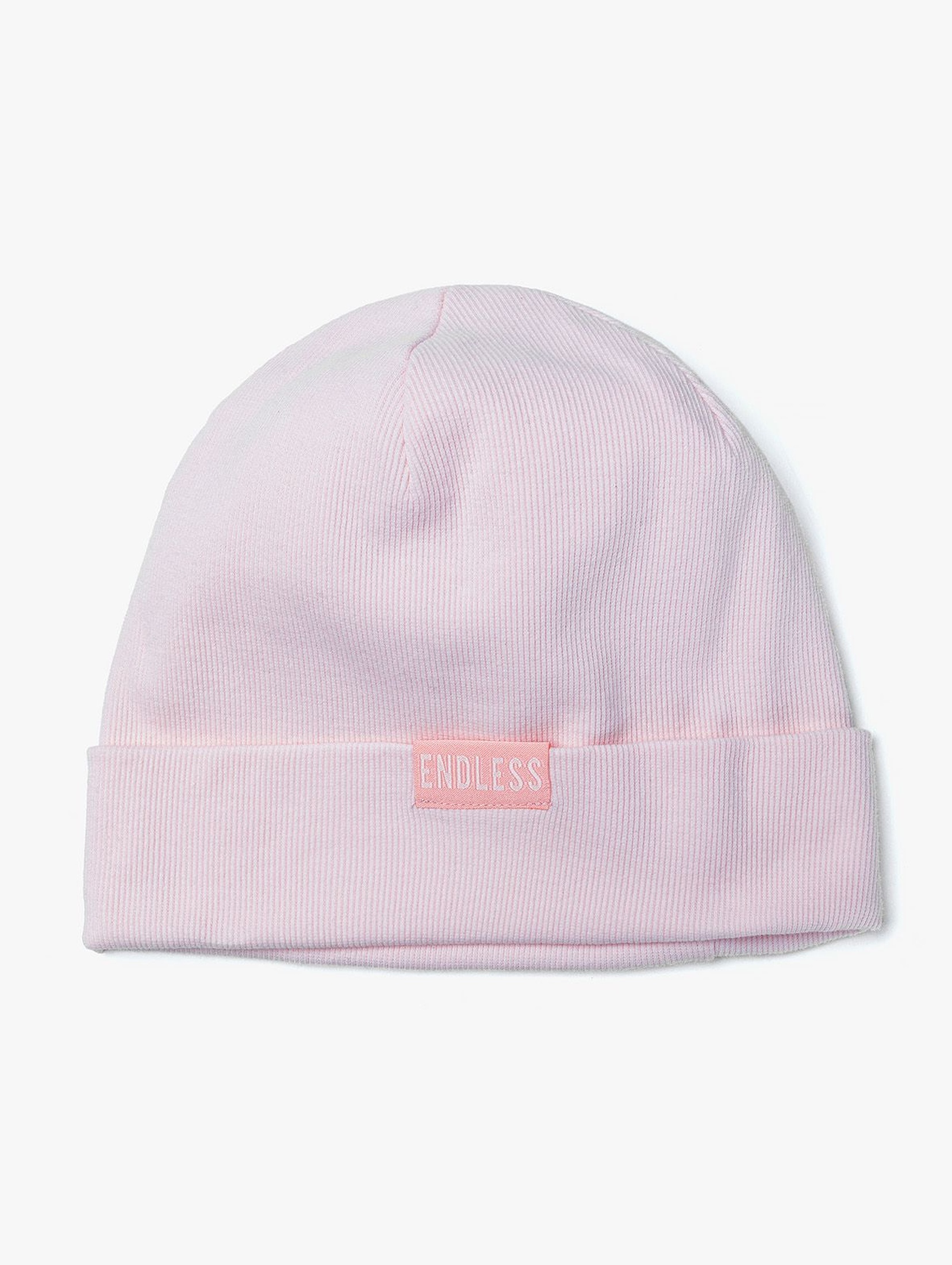 Różowa dzianinowa czapka dla dziewczynki