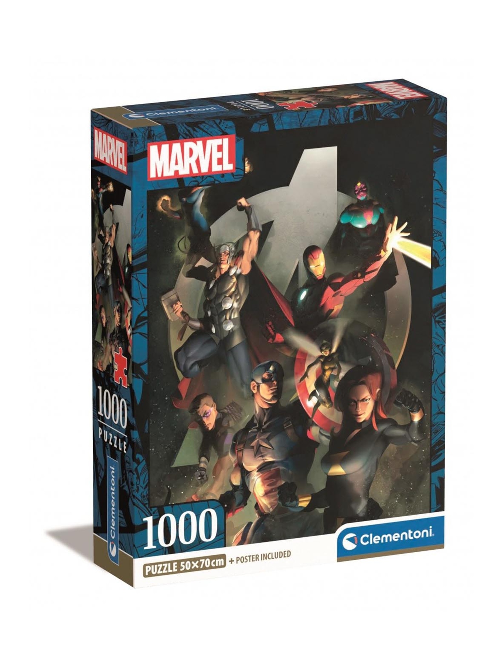 Puzzle 1000 elementów Compact Marvel The Avengers