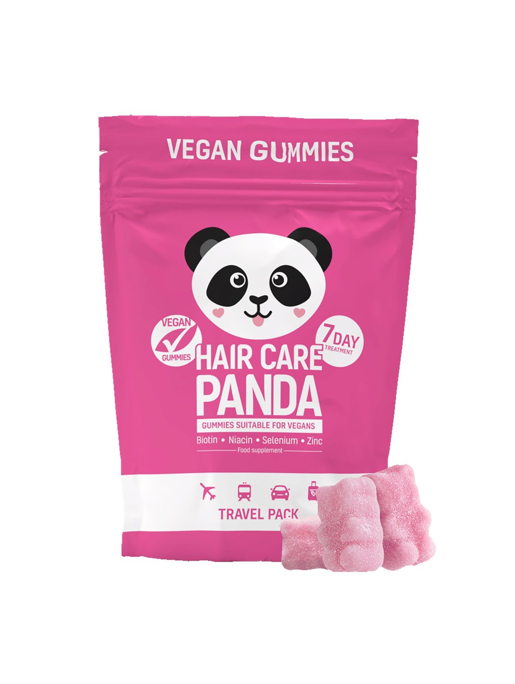 Hair Care Panda Travel Pack witaminy na włosy 14 szt