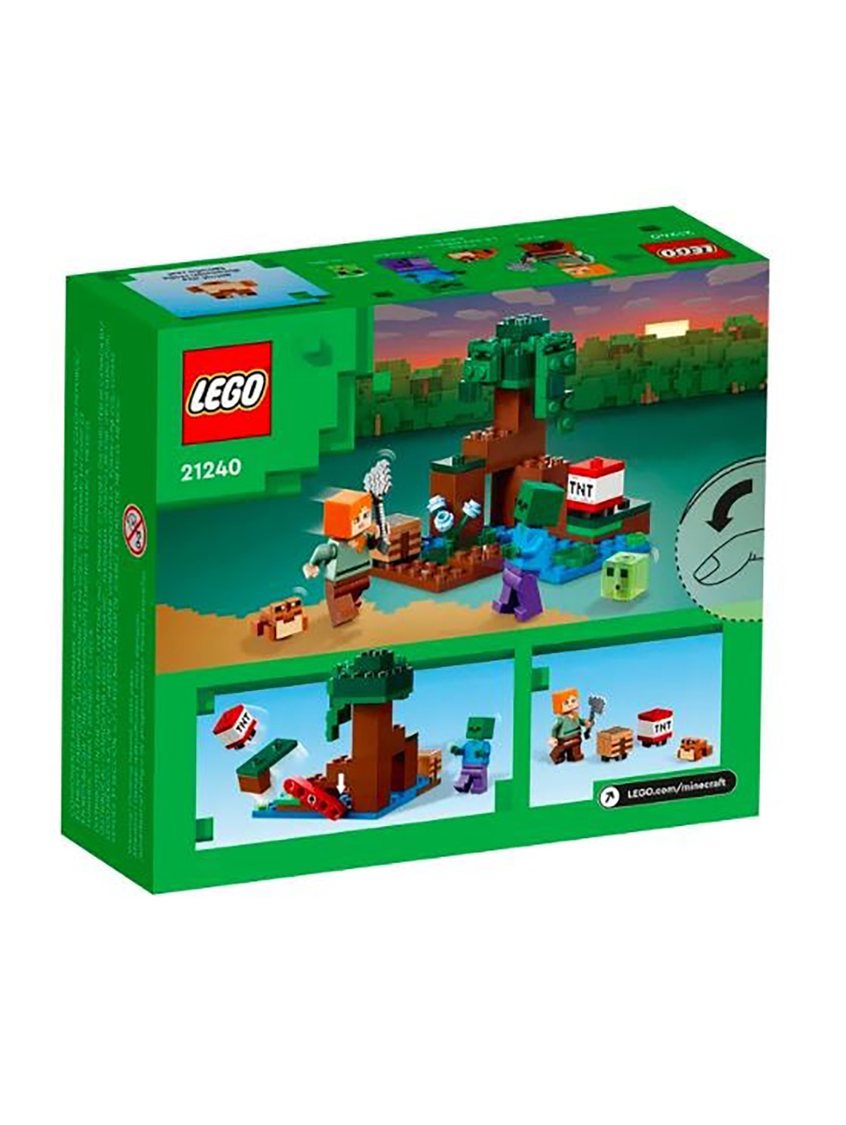 Klocki LEGO Minecraft 21240 Przygoda na mokradłach - 65 elementów,wiek 7 +
