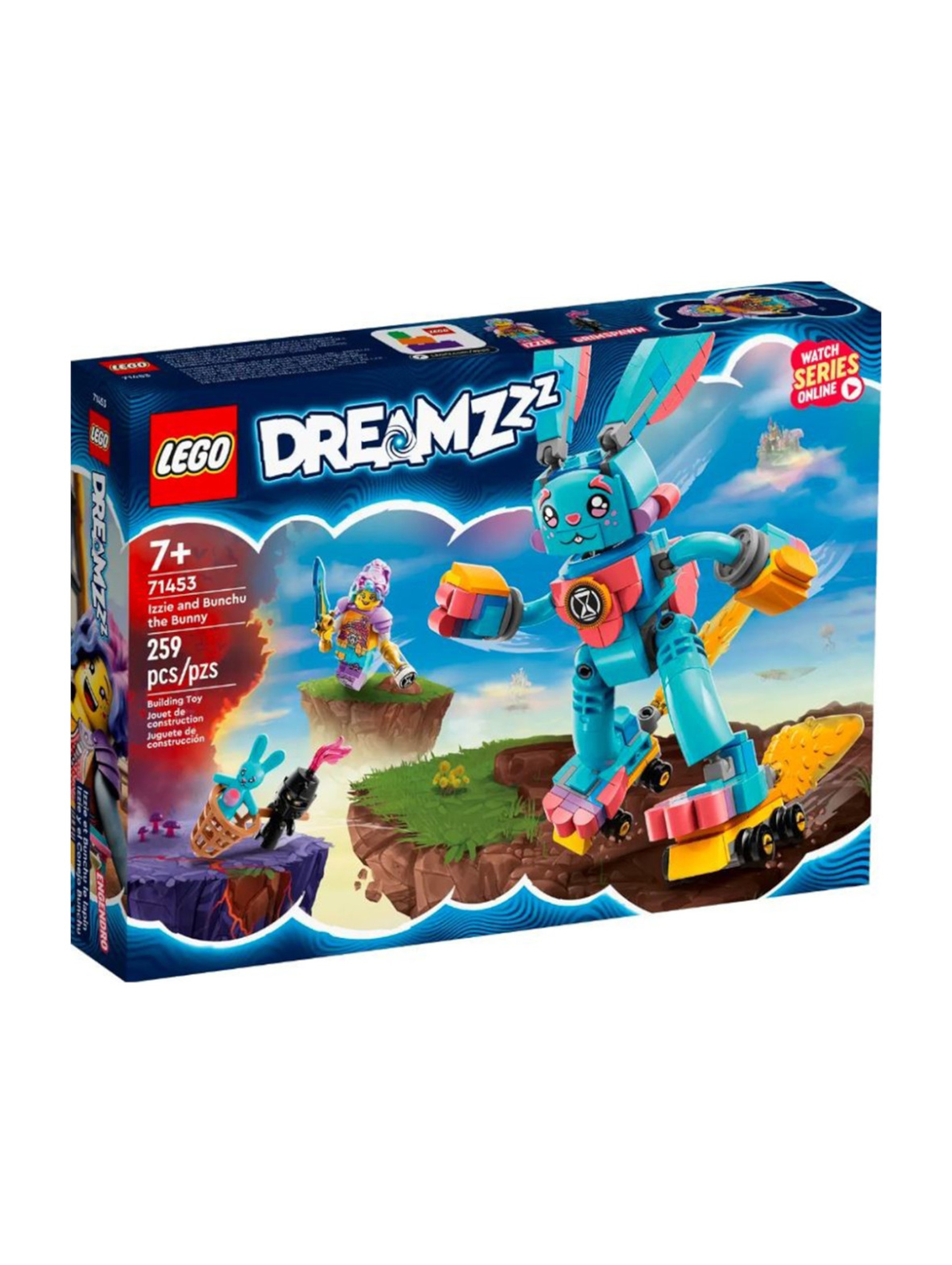 Klocki LEGO DREAMZzz 71453 Izzie i króliczek Bunchu - 259 elementów, wiek 7 +