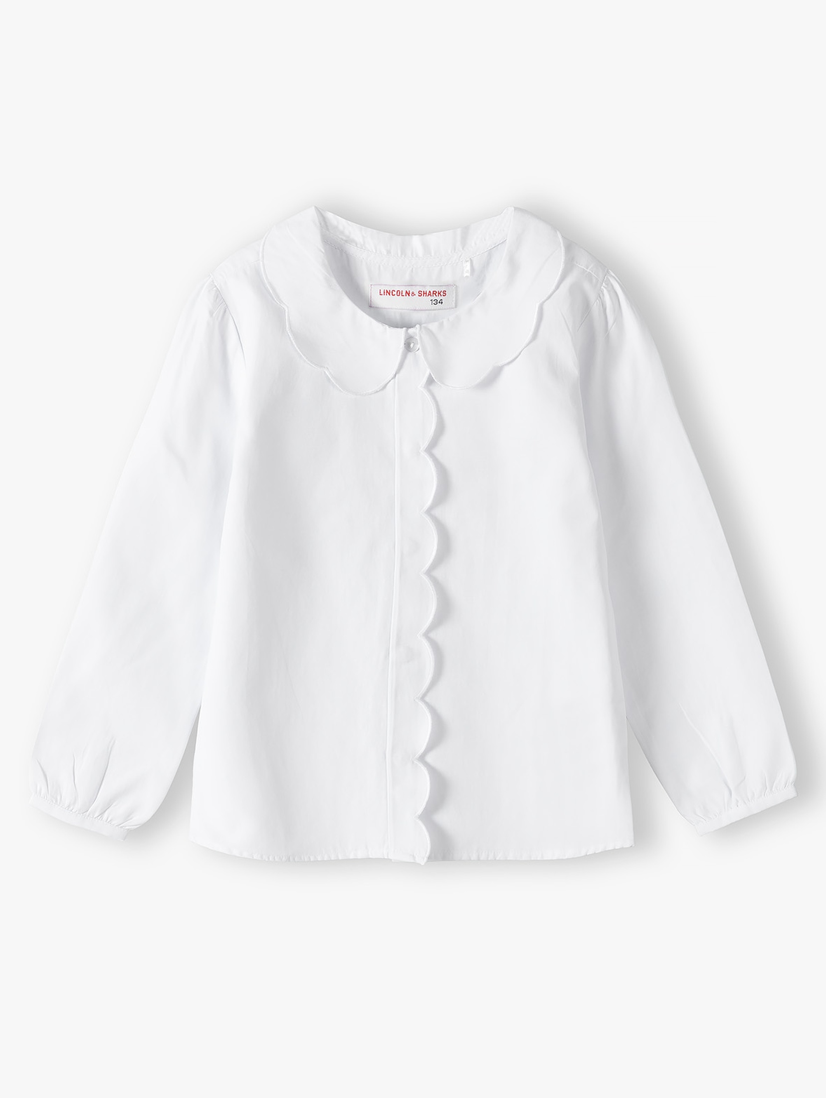 Biała elegancka koszula dla dziewczynki
