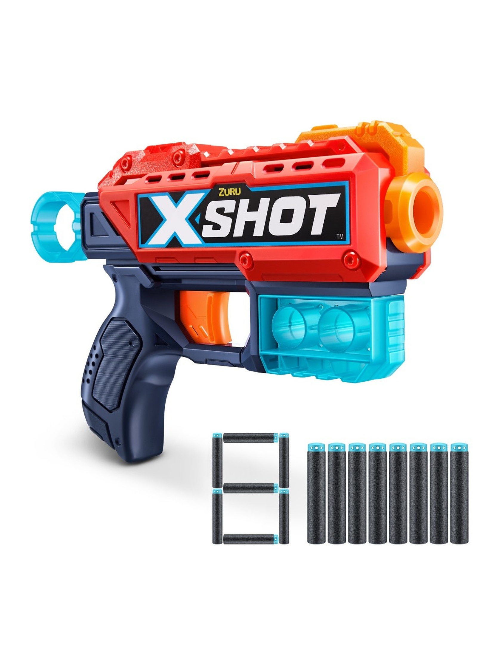 ZURU X-Shot Wyrzutnia Excel Kickback 8 strzałek