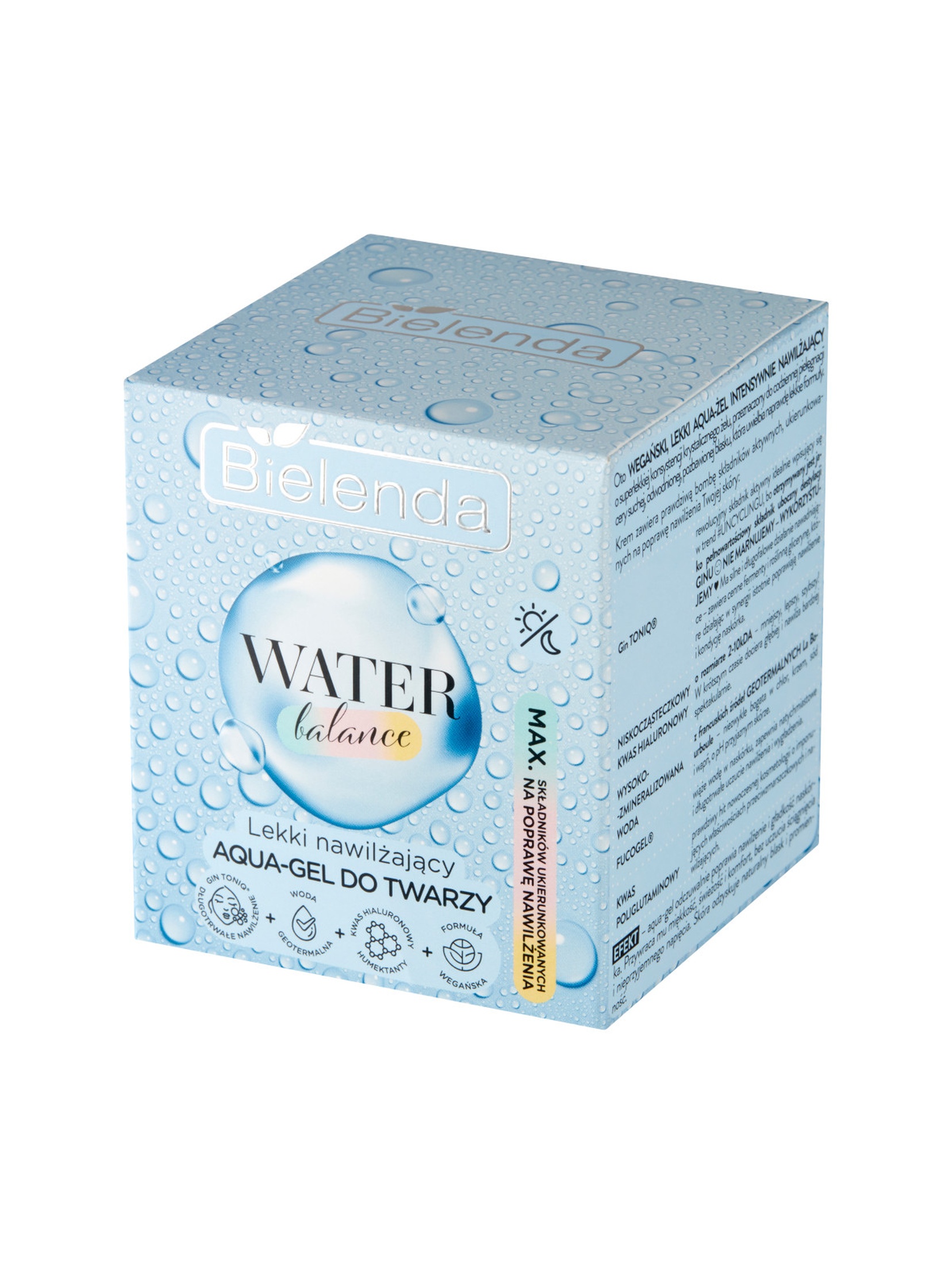 WATER BALANCE Lekki nawilżający aqua-gel do twarzy, 50g