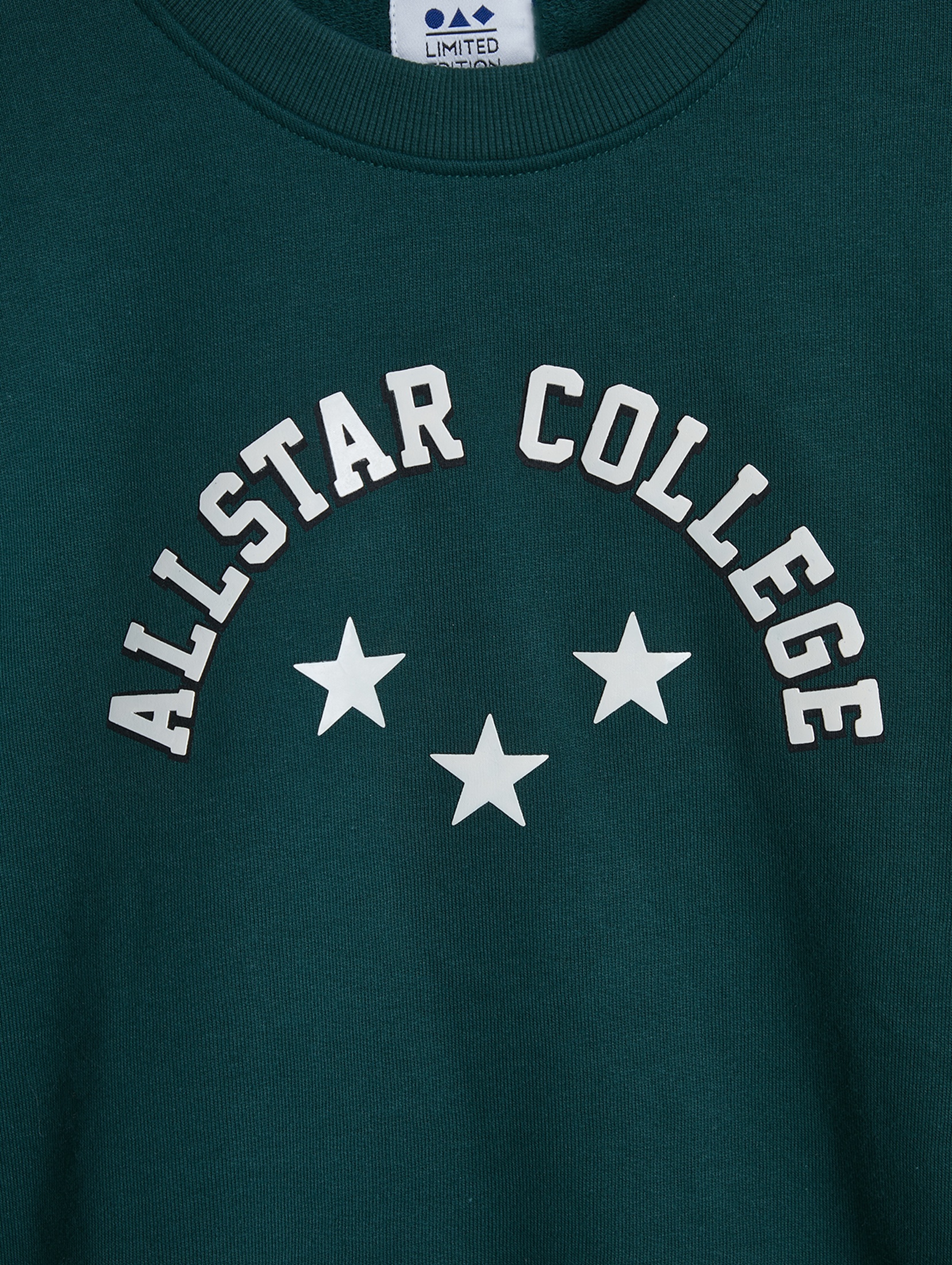 Bluza dresowa ALLSTAR COLLEGE - zielona - unisex - Limited Edition