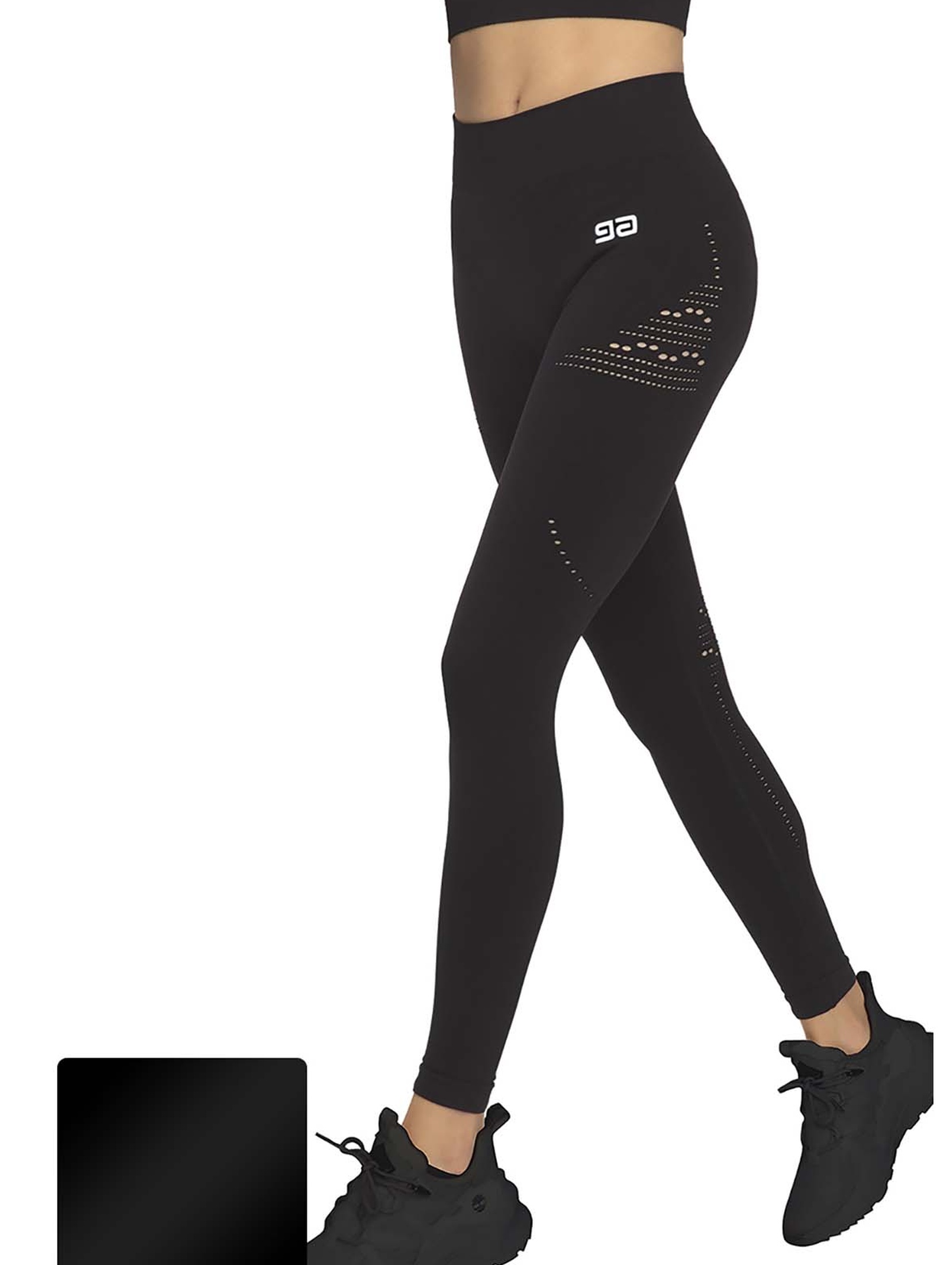 Czarne legginsy sportowe damskie Gatta