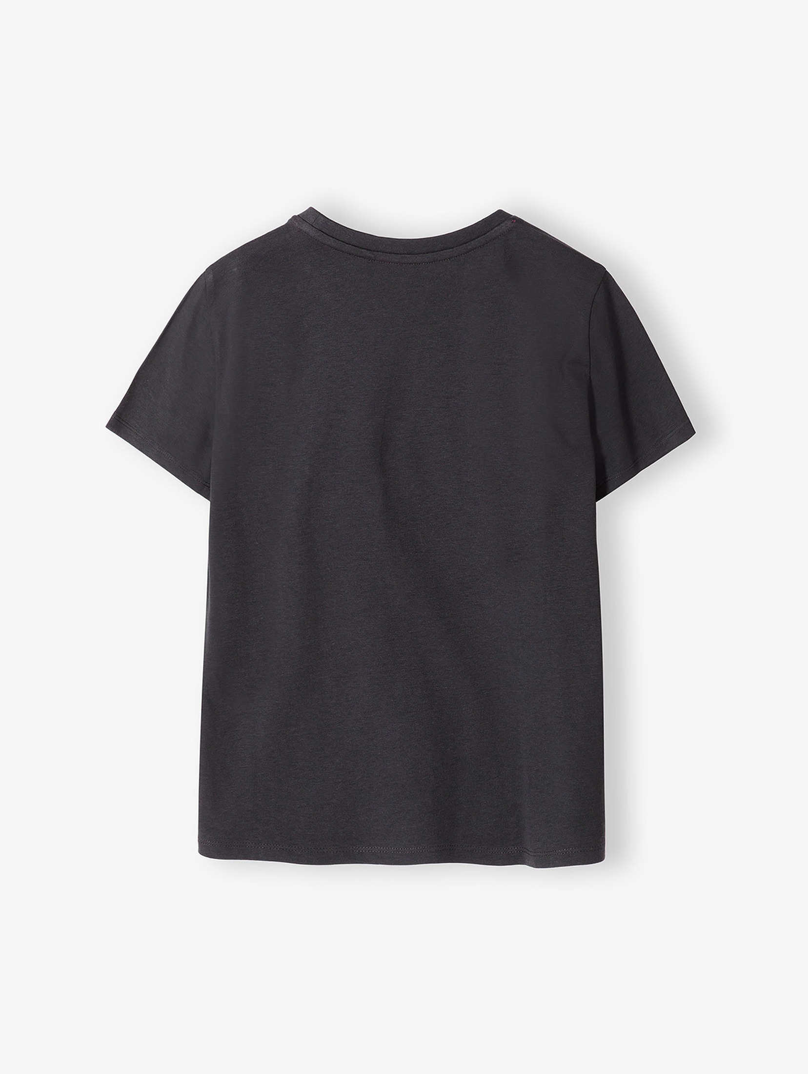 Szary t-shirt bawełniany dla chłopca z napisem 3D