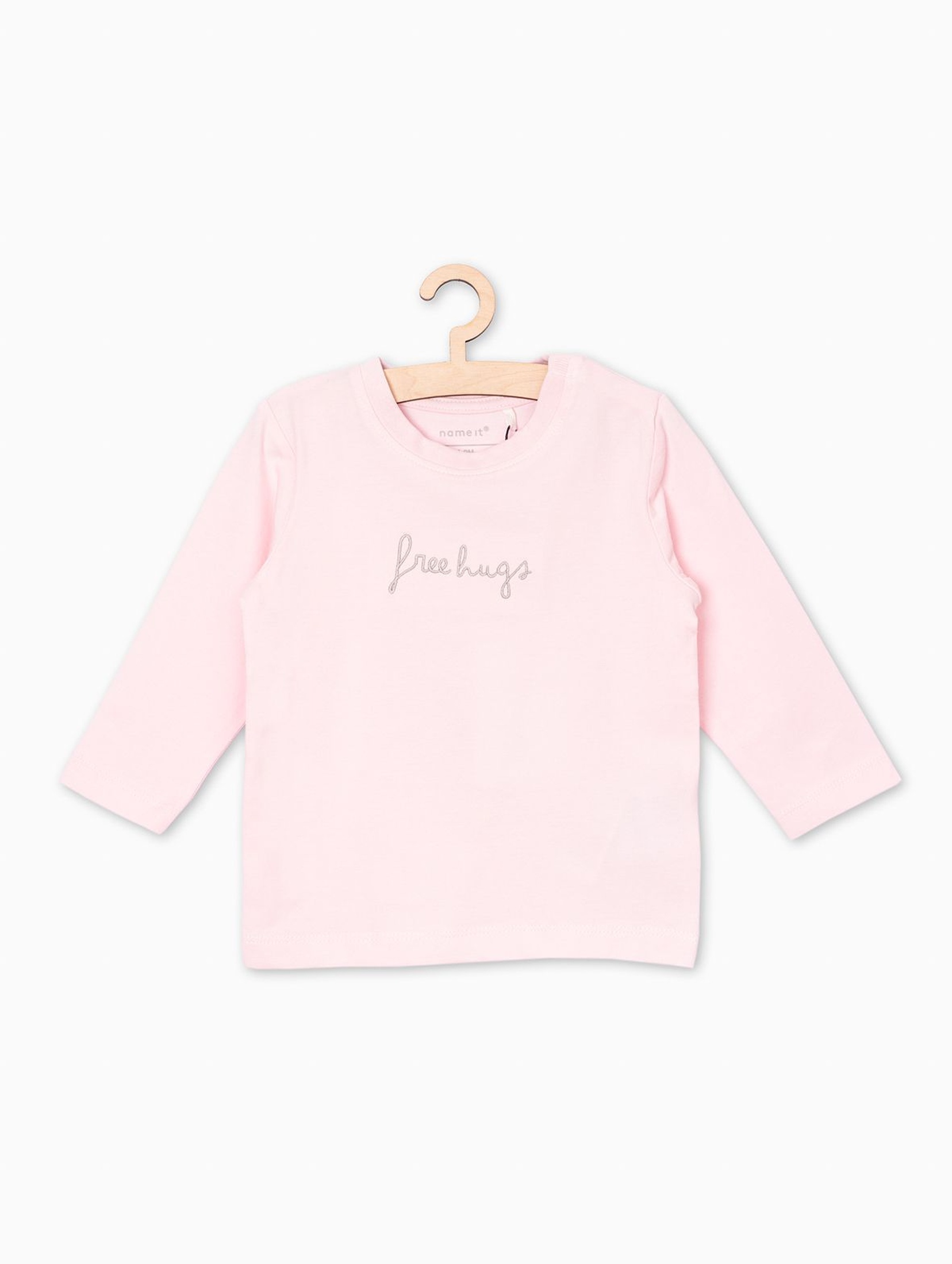 Dzianinowa bluzka dla niemowlaka- różowa