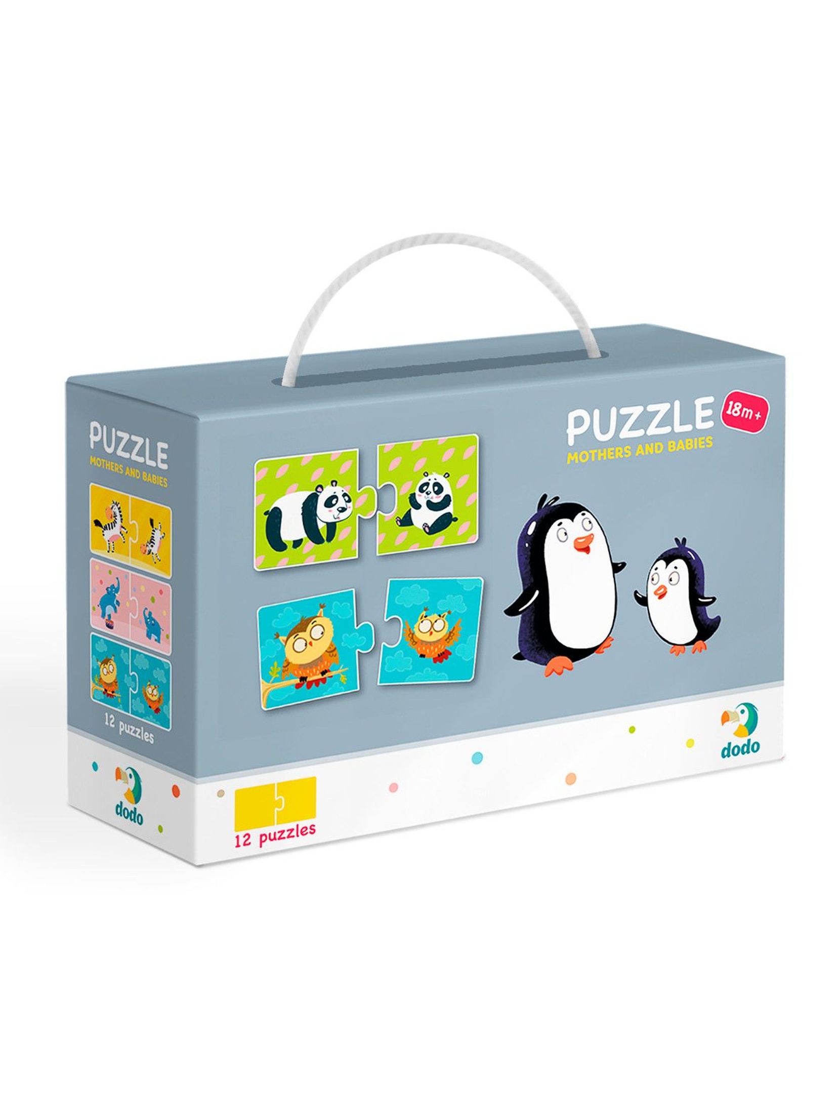 Puzzle Duo Mamy i dzieci - 12 el 18msc+