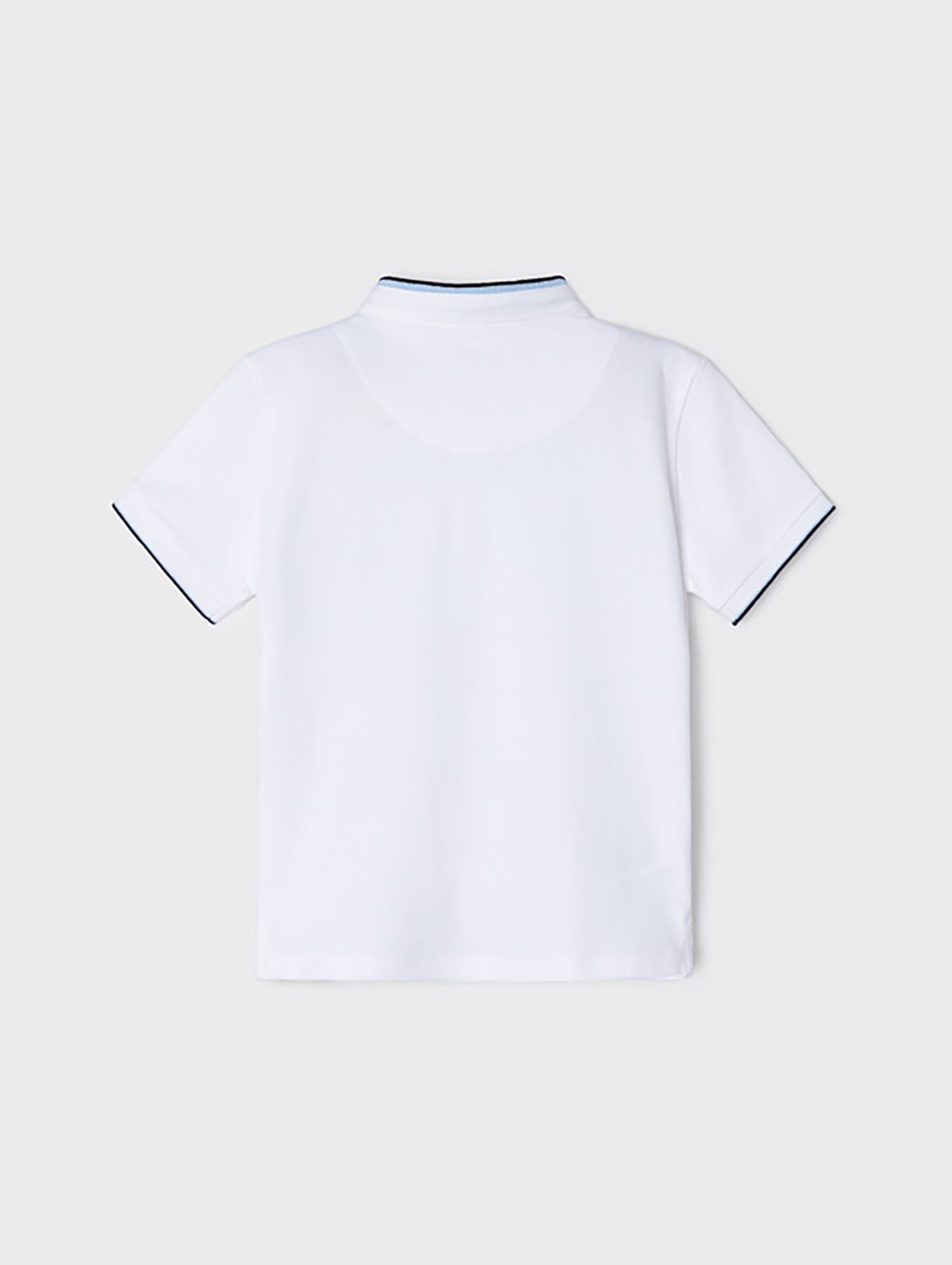 Koszulka polo z krótkim rękawem dla chłopca Mayoral - biała