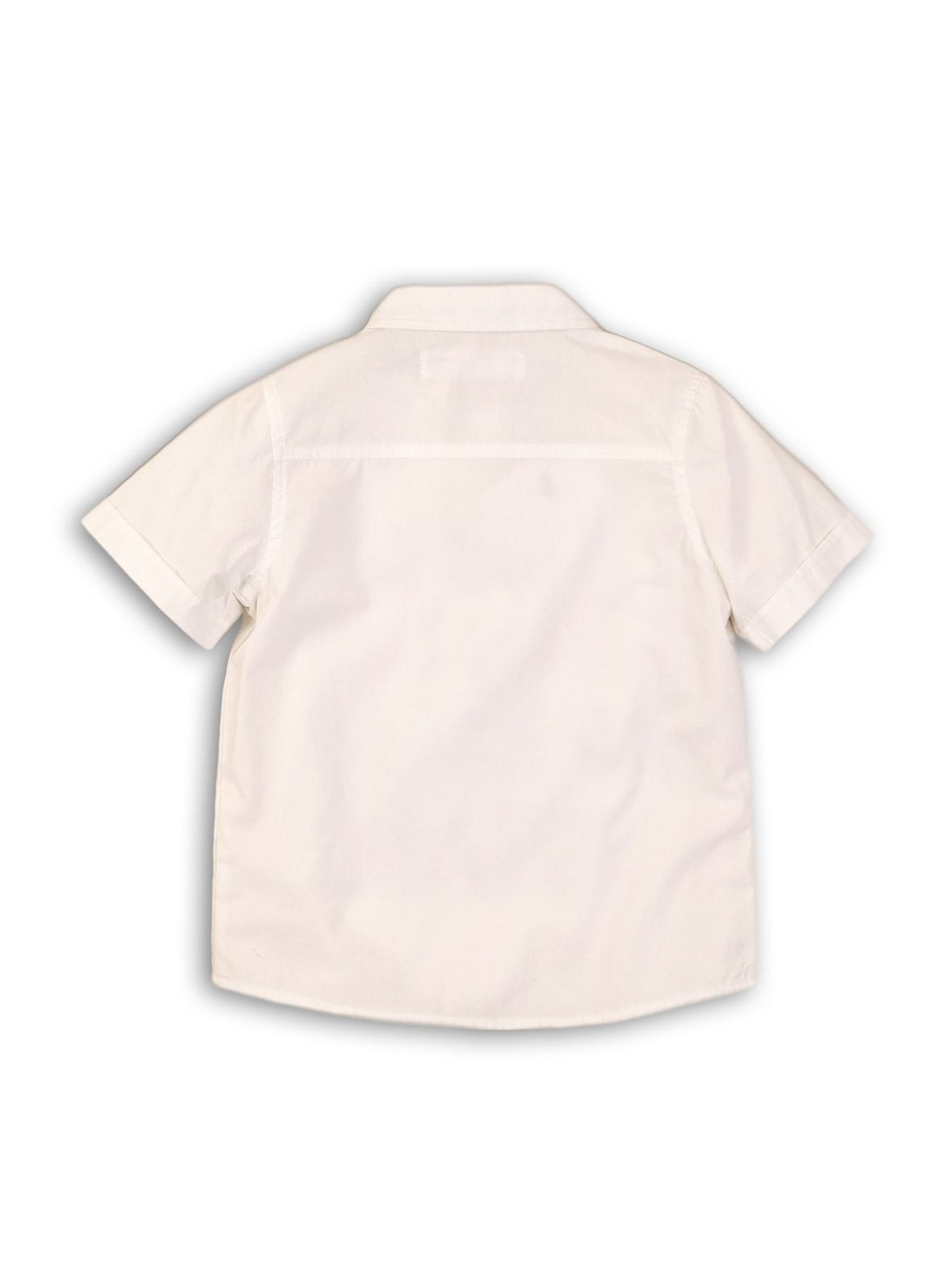 Koszula z krótkim rękawem dla chłopca ecru