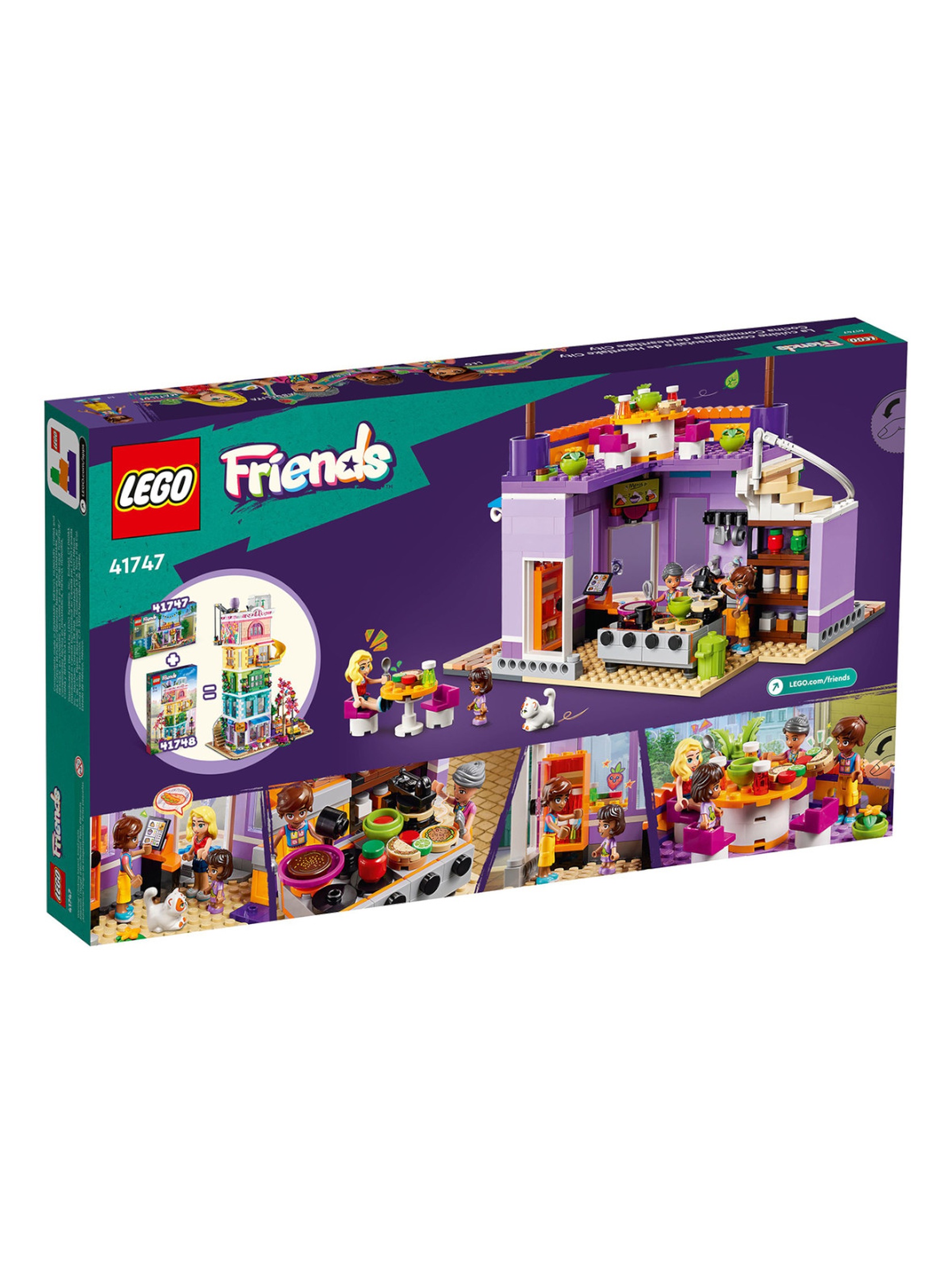 Klocki LEGO Friends 41747 Jadłodajnia w Heartlake - 695 elementów, wiek 8 +