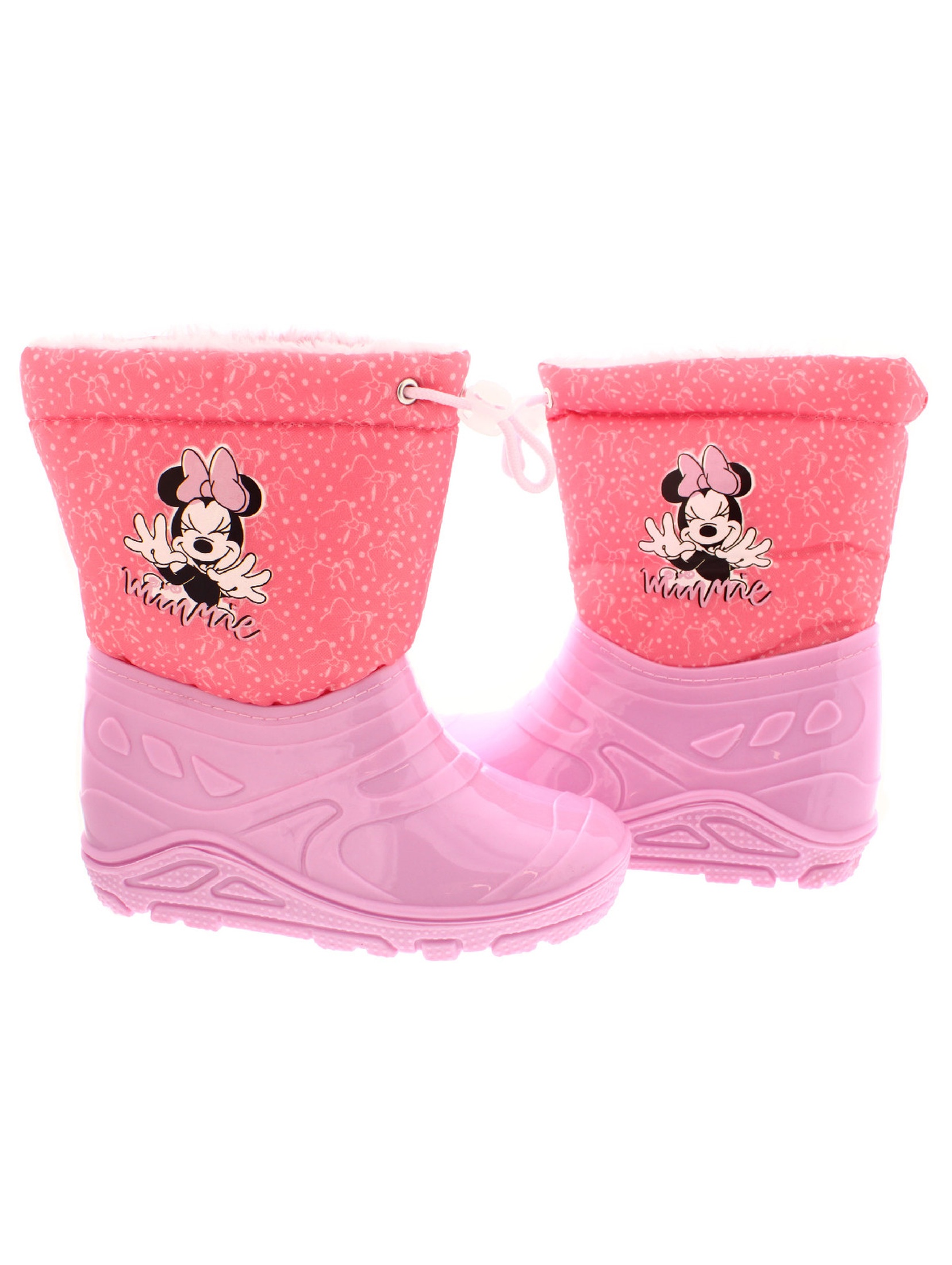 Różowe buty zimowe dla dziewczynki Minnie