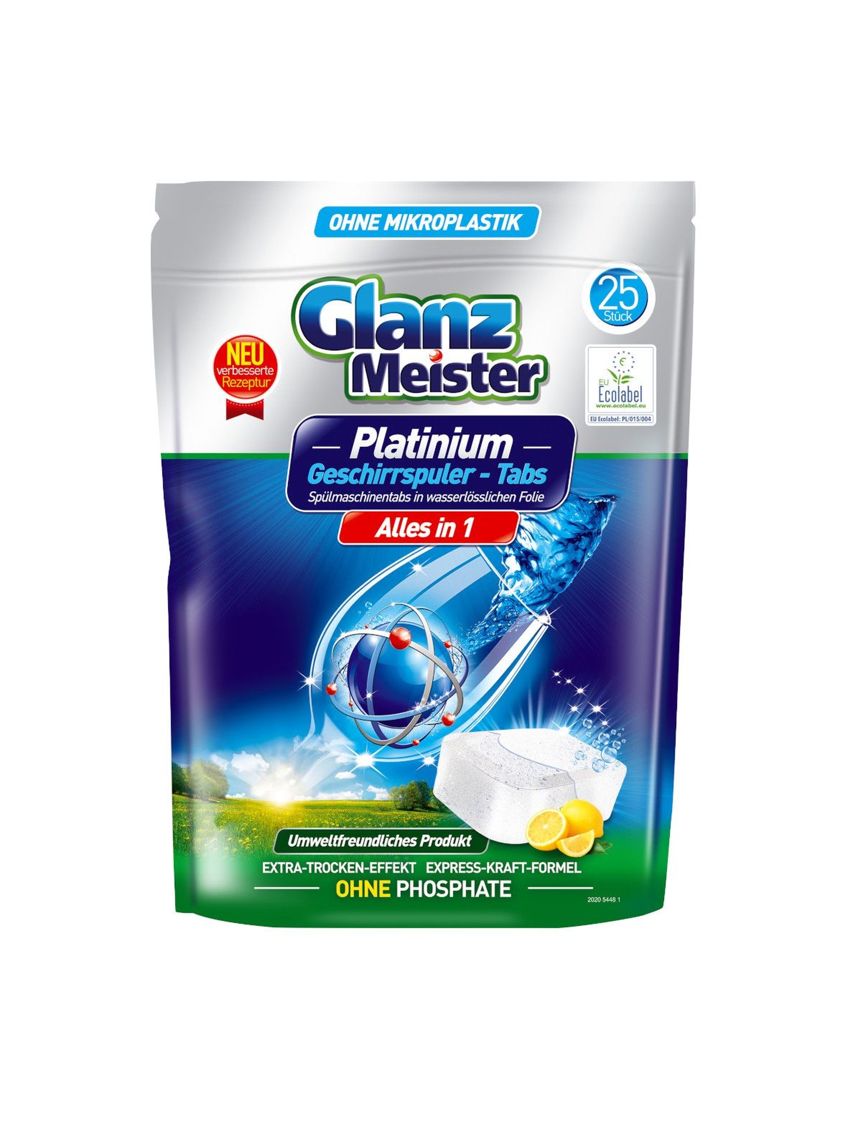 Glanz Meister tabletki do zmywarki Platinum Eco Label 25szt